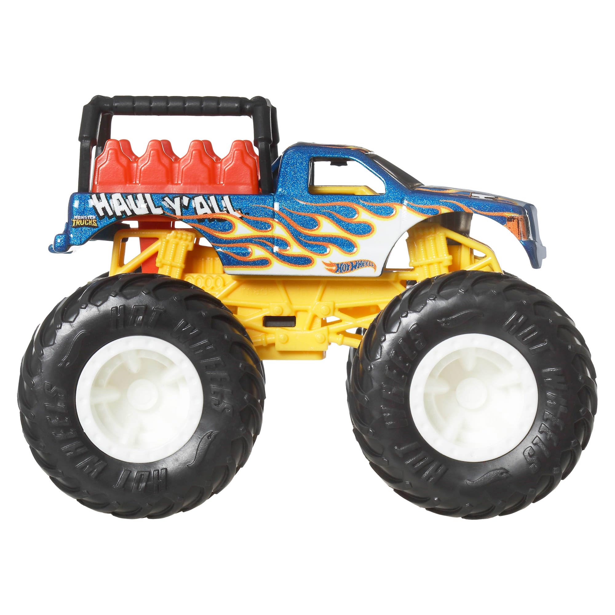 Hot Wheels Monster Trucks 4-Pack - 1:64 Scale Toy Trucks for Kids 3-6 Years 4
