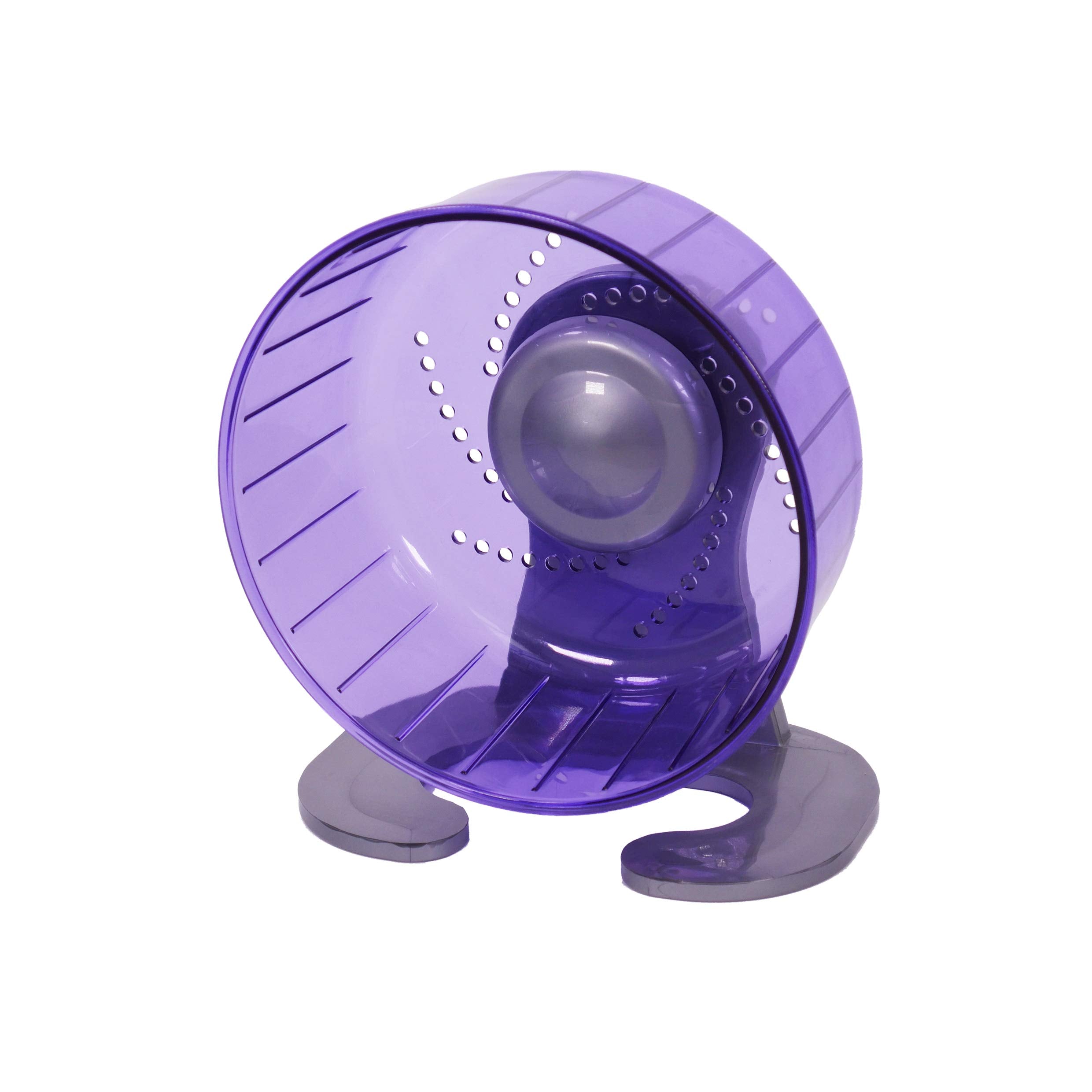 Rosewood Pico Exercise Wheel - 17cm Diameter | Free-Standing or Cage Mountable | Purple