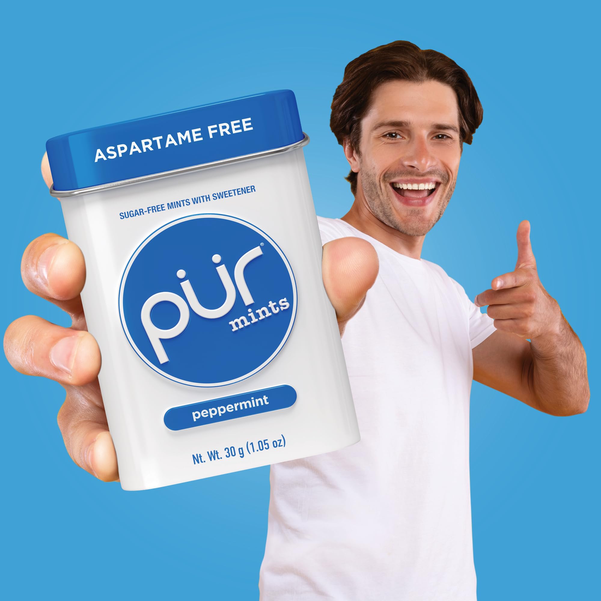 PUR - Aspartame Free Mints, Sugar Free with Xylitol (360g Tin) 4