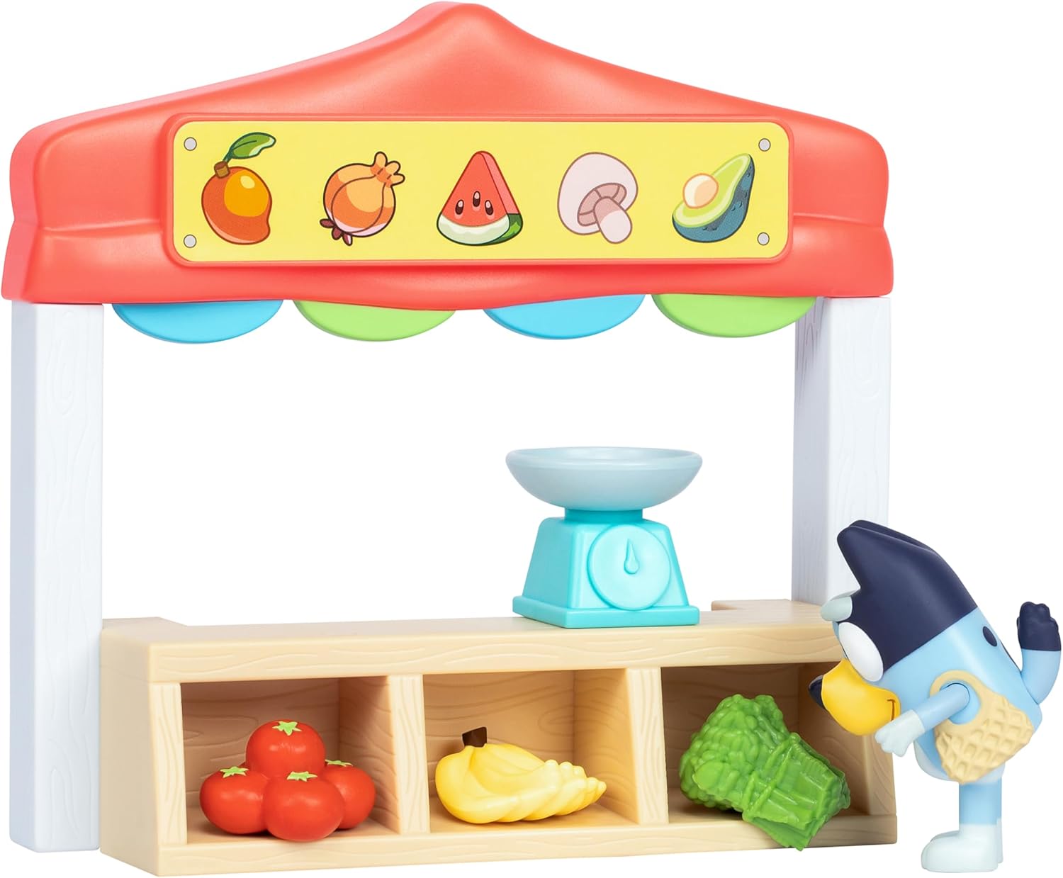 Bluey Farmers Market Playset - Includes Articulated Bluey Figure & Accessories 3