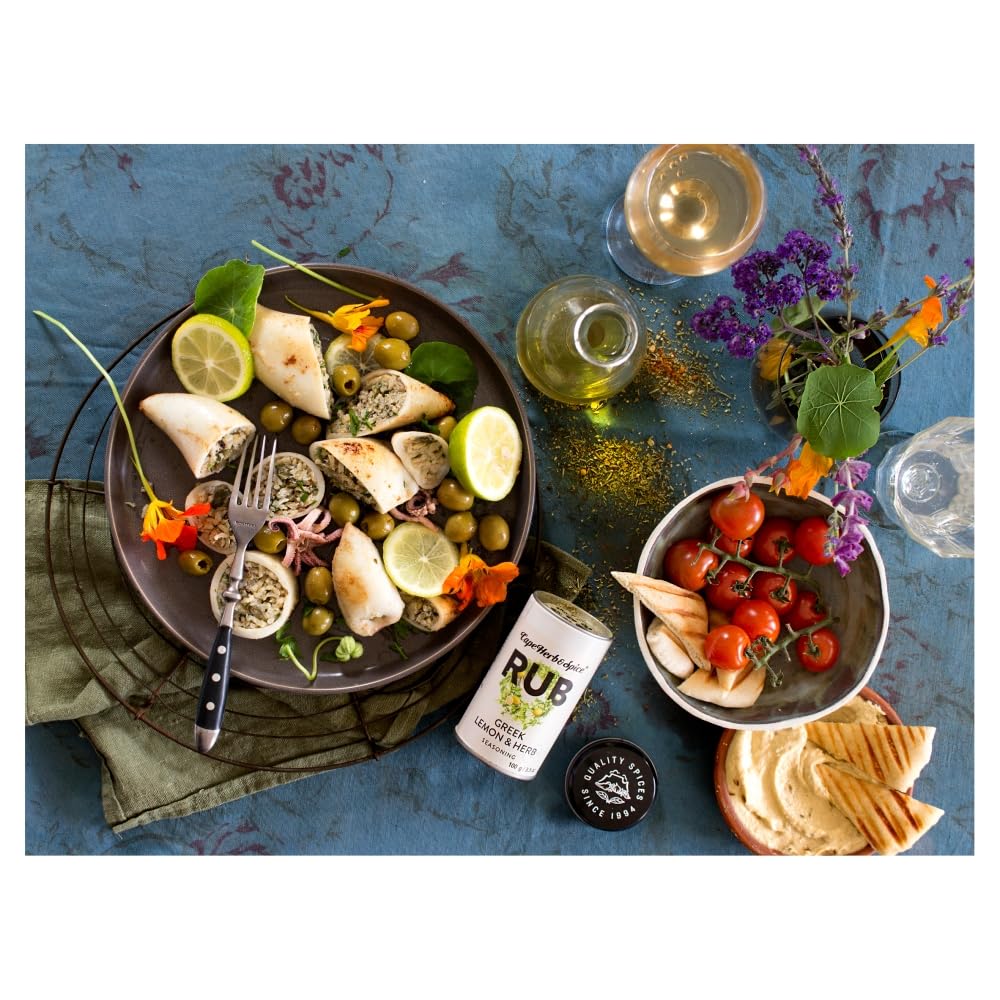 Cape Herb & Spice Greek Style Lemon & Herb Rub - 4 Pack of 100g | Vegan Friendly 8
