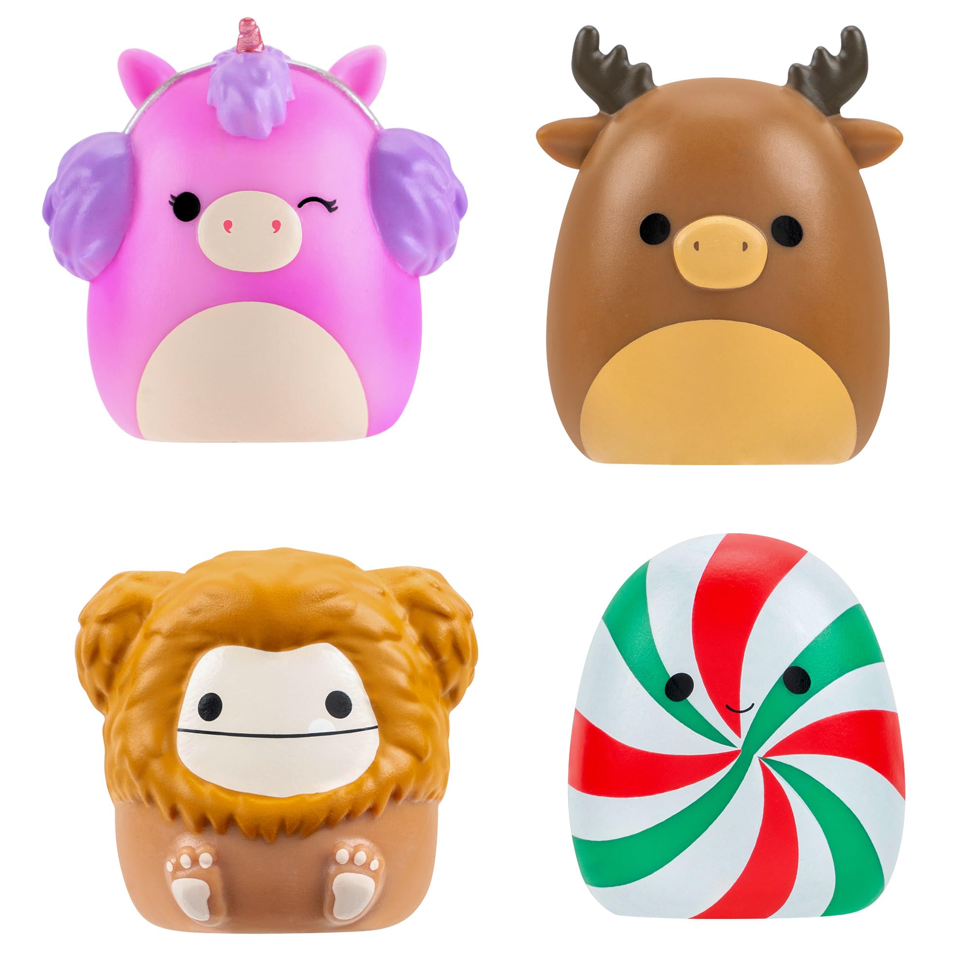 Squish-a-longs Carol the Christmas Tree Clip-a-longs Holiday Pack with 4 Mini-Squish Figures 11