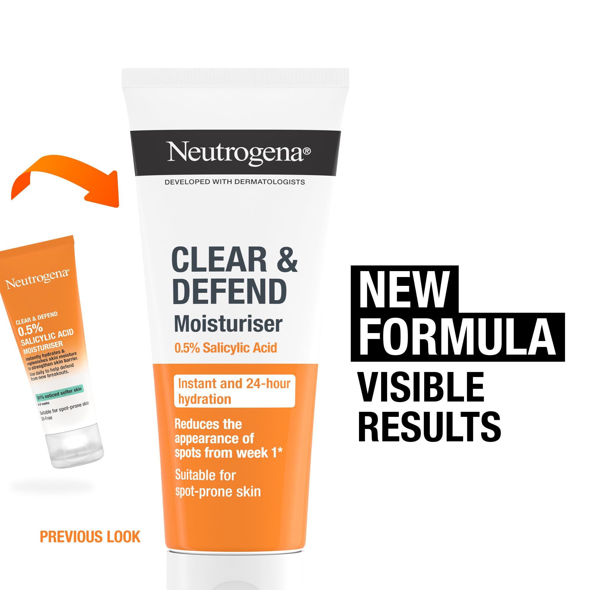 Neutrogena Clear and Defend Moisturiser - Oil-Free, 50 ml, For Spot-Prone Skin 6