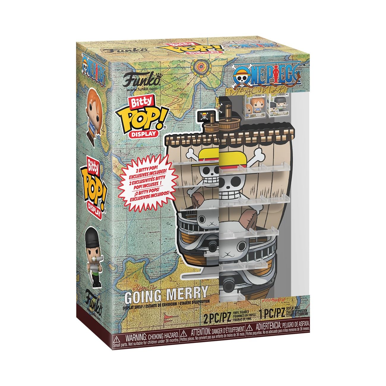 Funko One Piece Going Merry Bitty Pop! Display - Anime Chibi Collectible 1