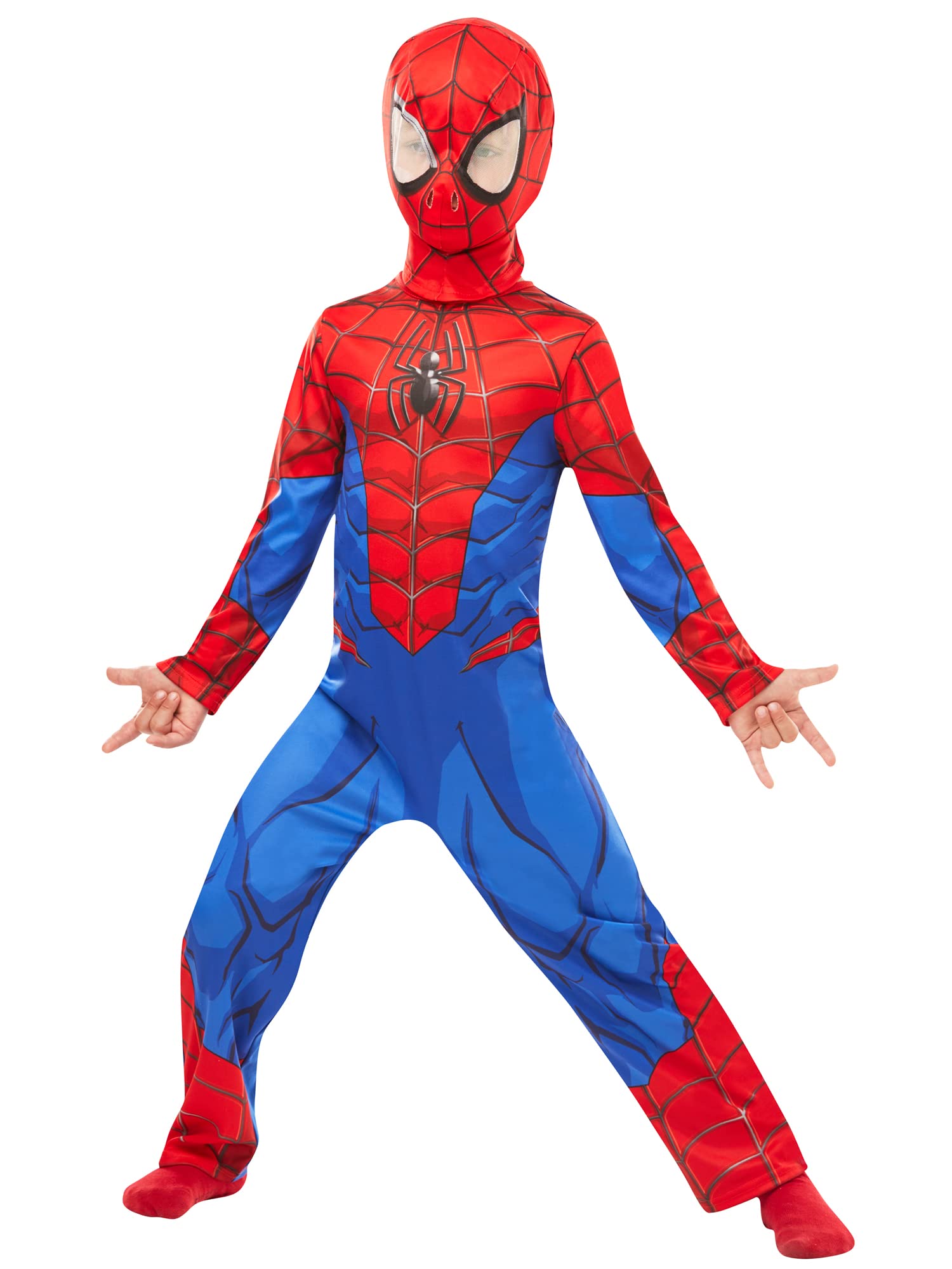 Rubies Marvel Spider-Man Classic Child Costume - Medium | Age 5-6 Years | Height 116cm