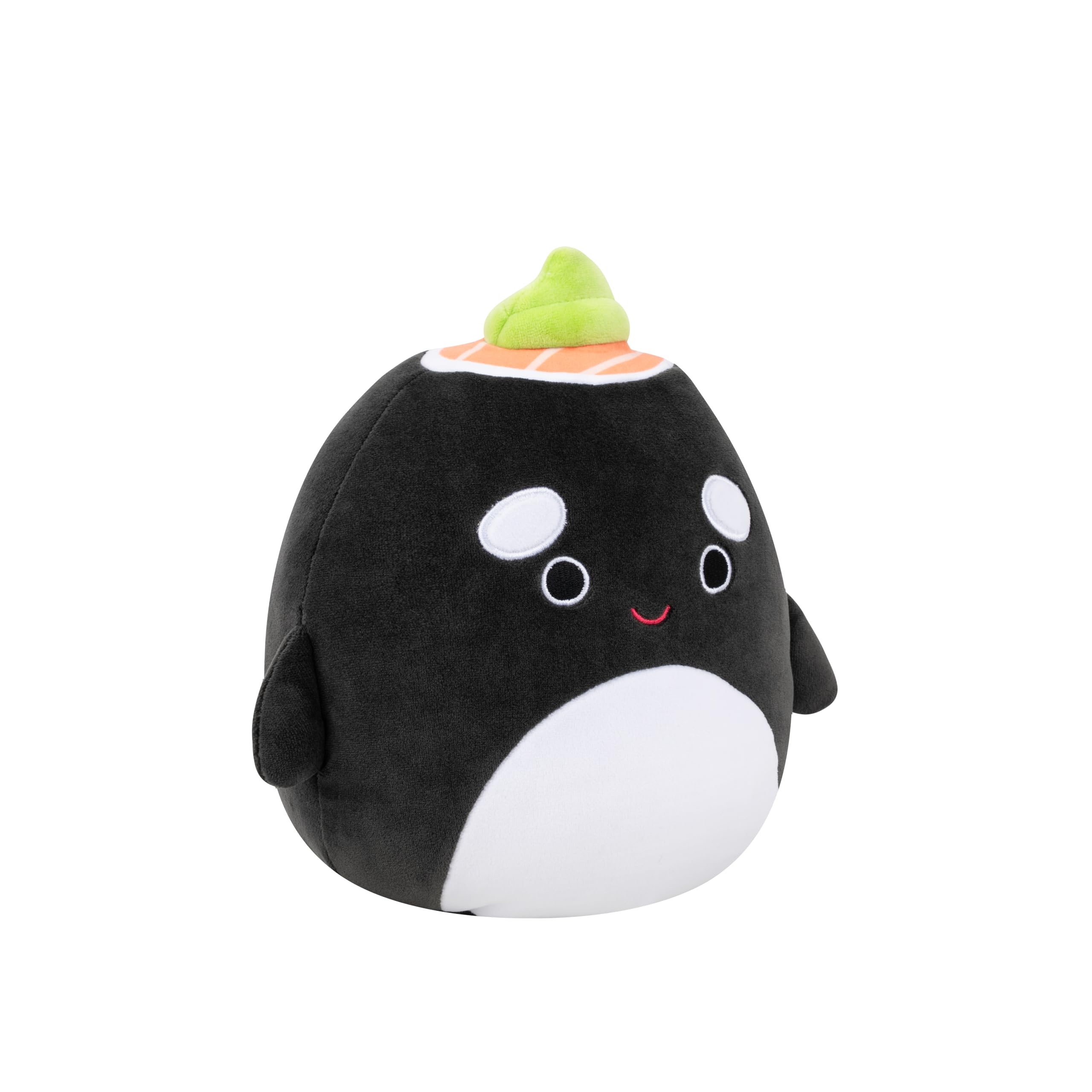 Squishmallows Kai the Black Sushi Orca Whale - 7.5-Inch Plush Toy for Kids 3 Years and Up 3