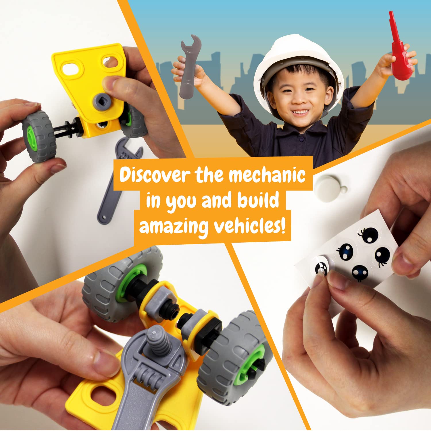Science4you Auto Mechanics Laboratory - Build Your Own Car and Tractor Kit for Kids 4+ 13