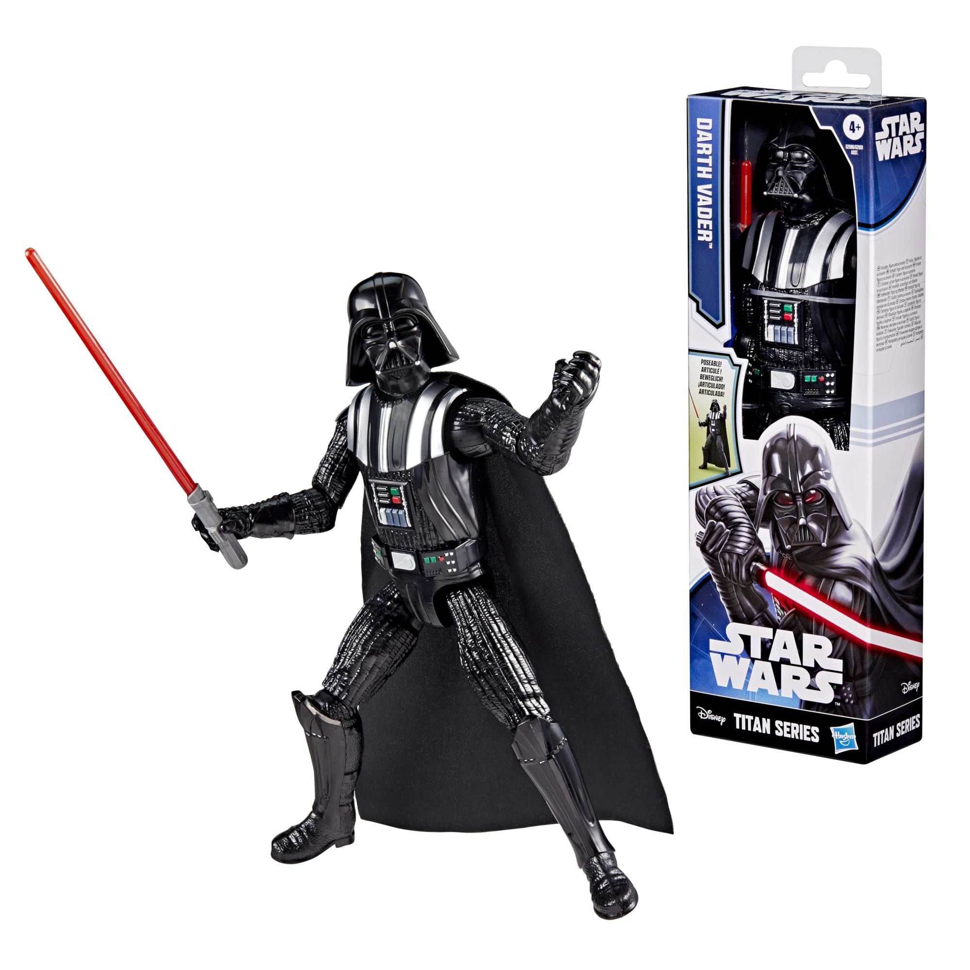 Star Wars Titan Series Darth Vader Action Figure - 30-cm Scale | 9 Points of Articulation