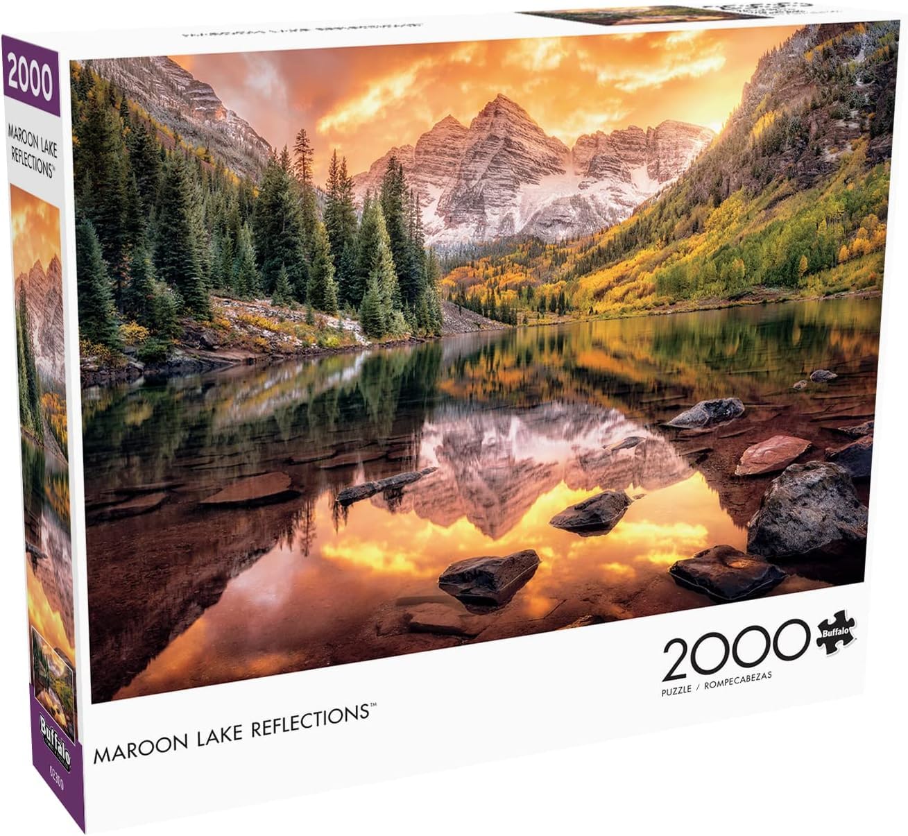 Buffalo Games Maroon Lake Reflection 2000 Piece Jigsaw Puzzle