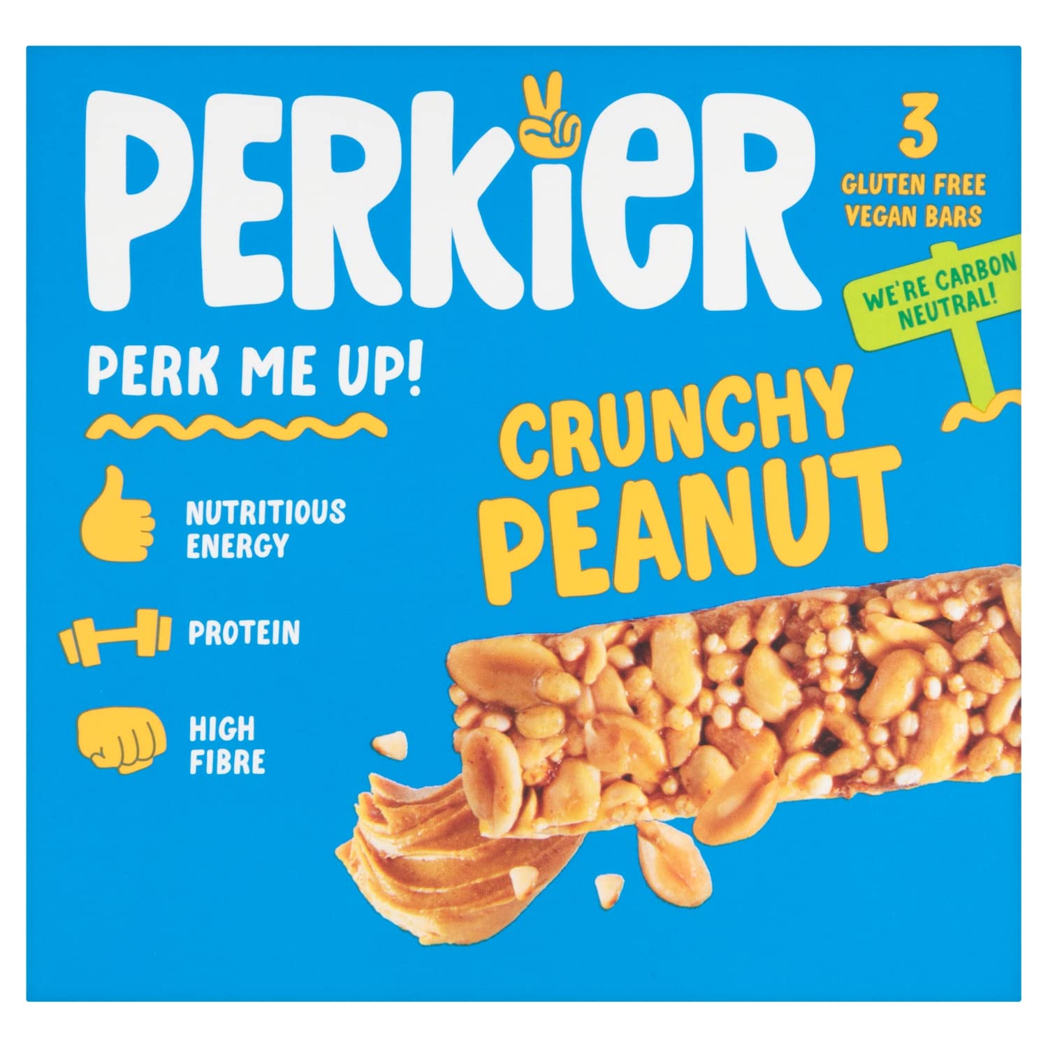 Perk!Er Peanut Quinoa Bar 3-Pack | Natural Energy Snack with Peanuts, Quinoa & Fruit 1