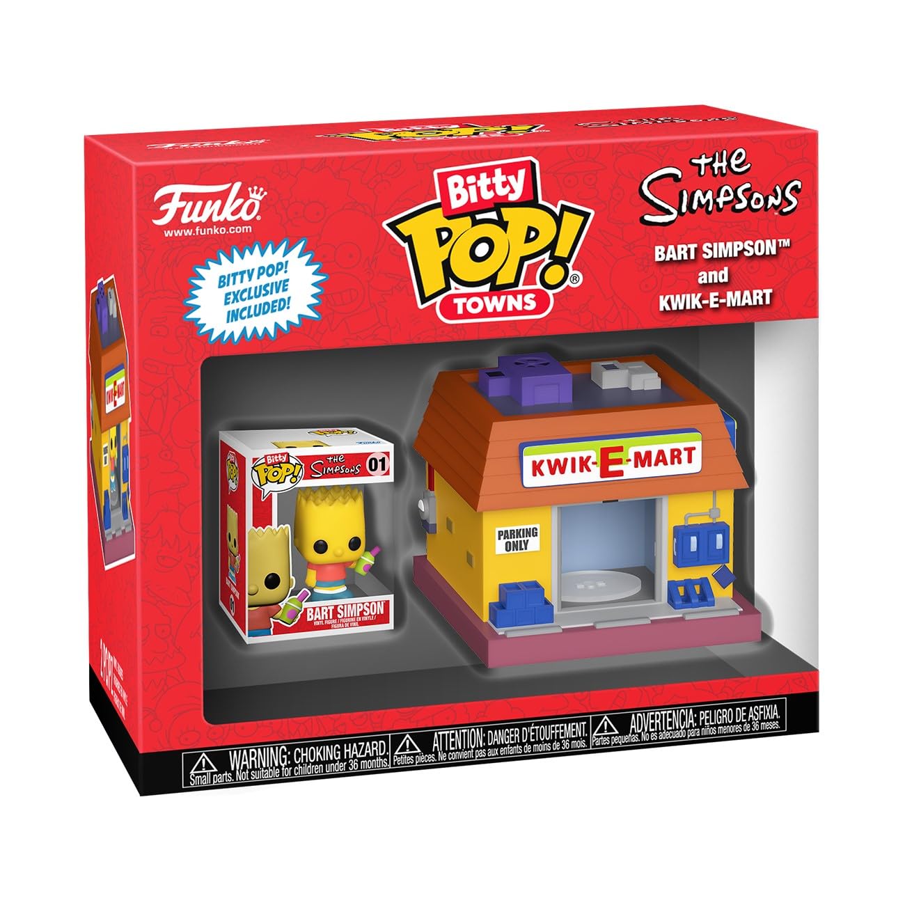 Funko Bitty POP! Towns Bart Simpson and Kwik-E-Mart Vinyl Figure Set