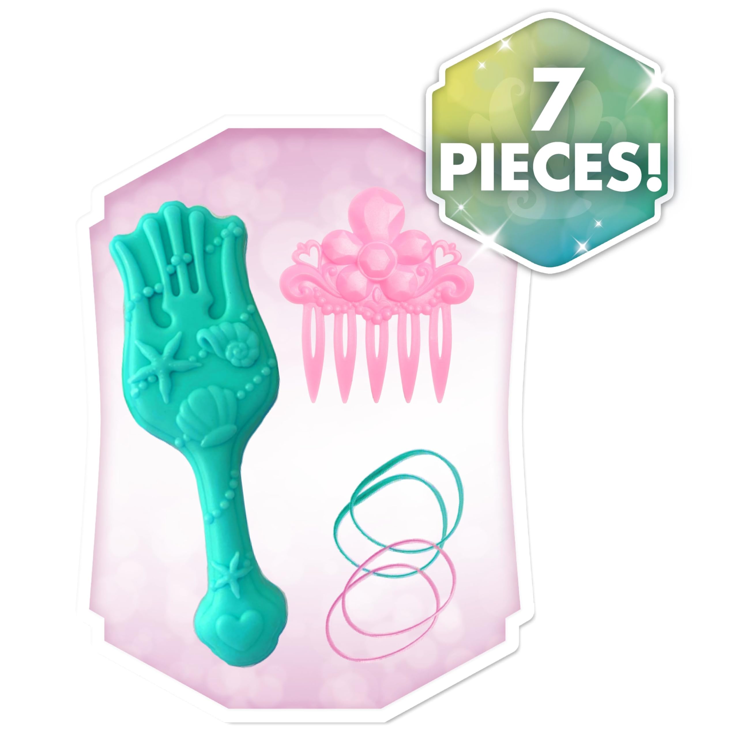 Just Play Disney Princess Ariel Hairdressing Head with Accessories - 7 Pieces | Ages 3+ 5