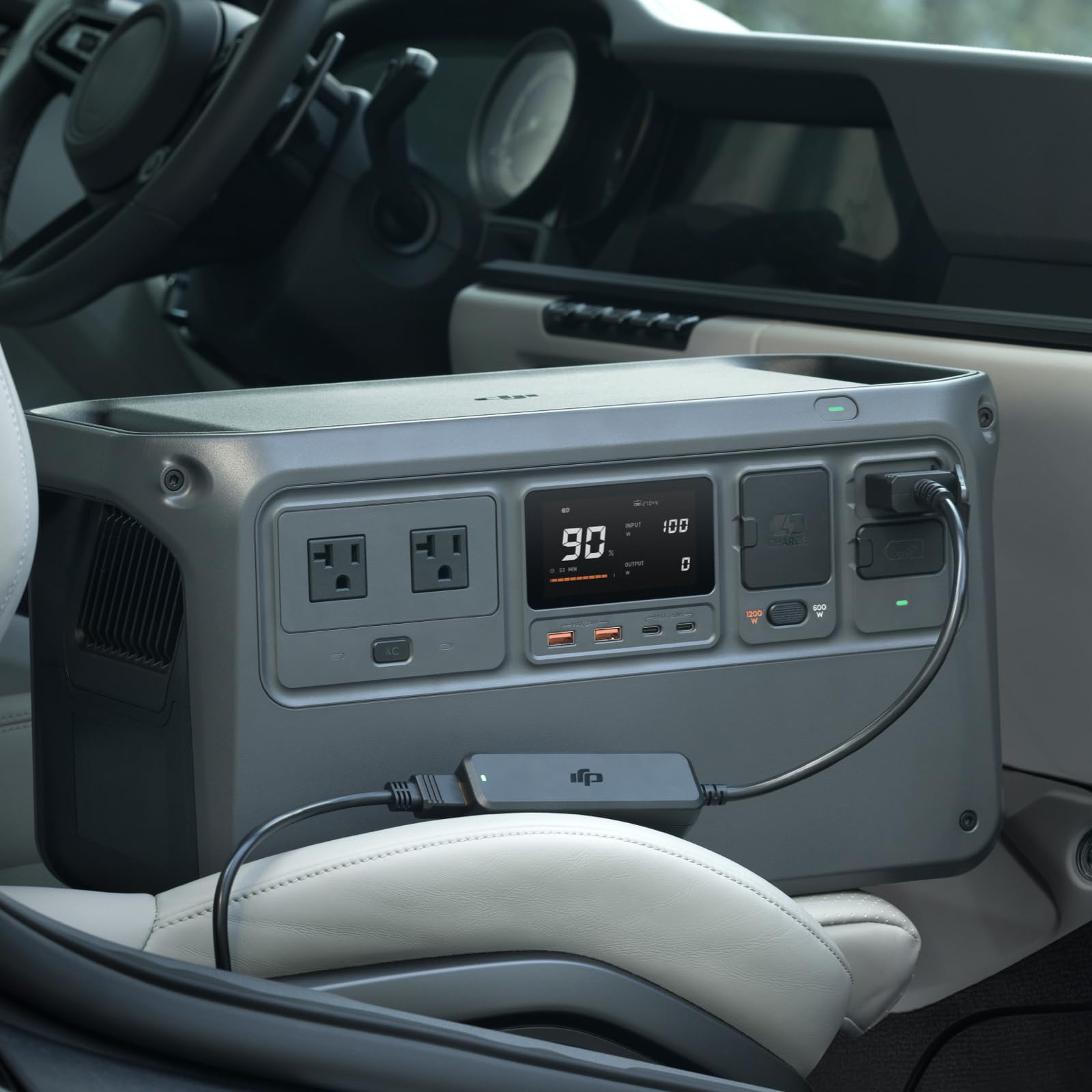 DJI Car Power Outlet to SDC Power Cable for Power Stations | 100W Max Output | 12-30V Input 5