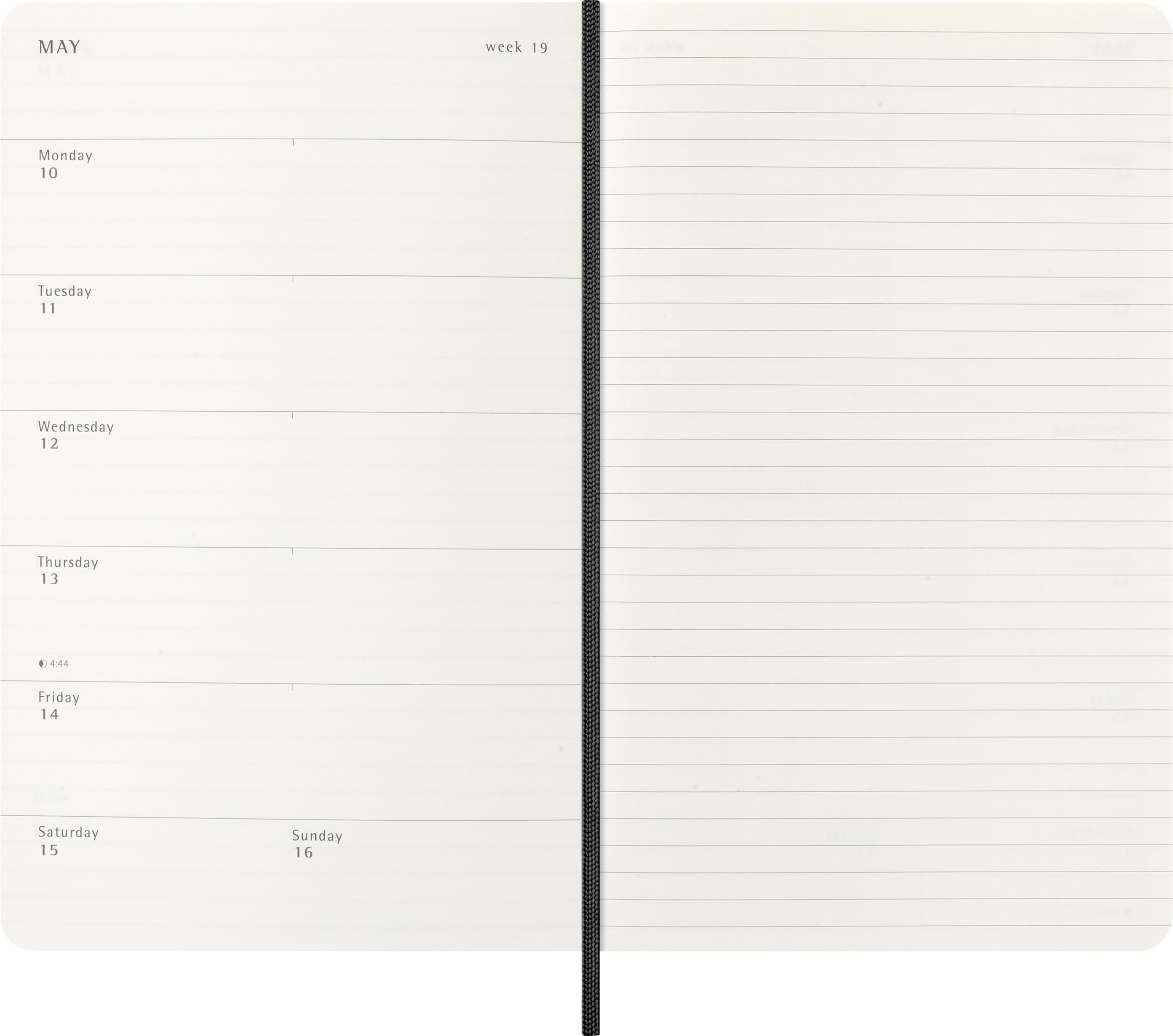 Moleskine 18-Month Weekly Planner 2026-2027 | Soft Cover, Large (13x21) | Black 4
