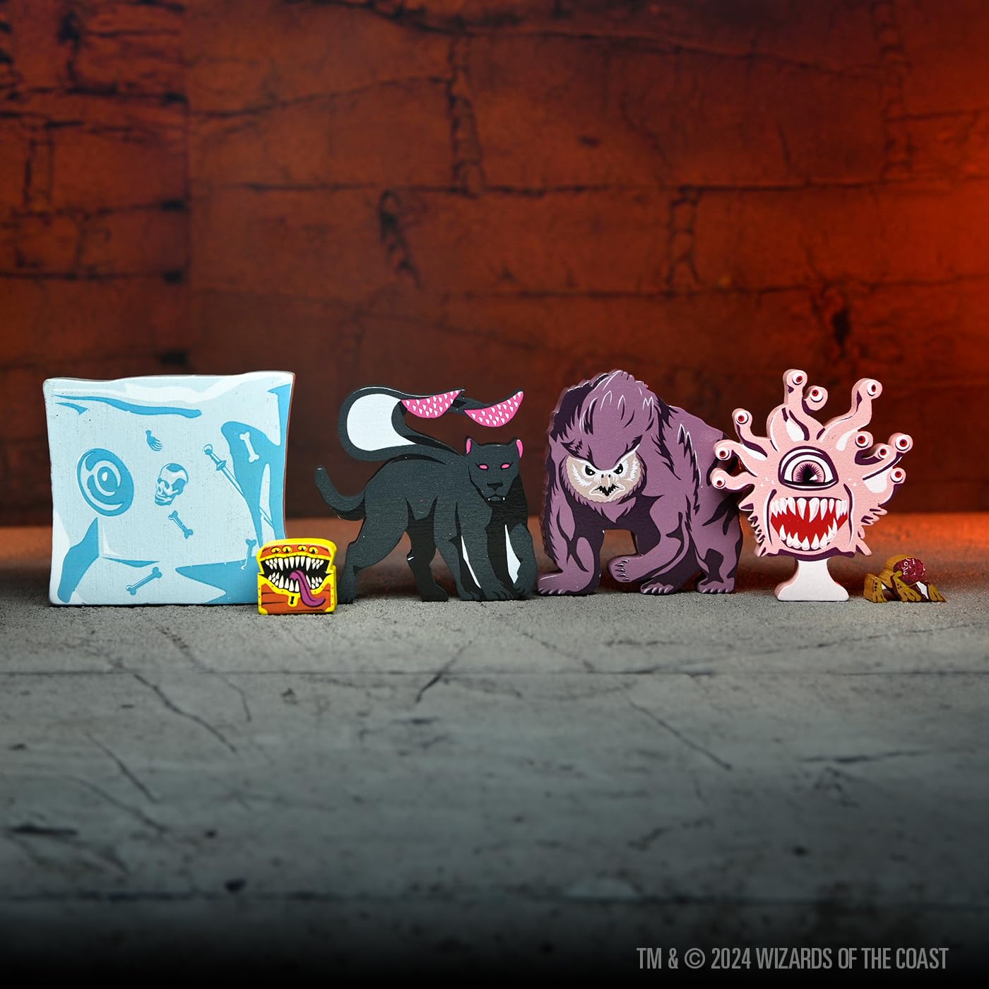 WizKids Dungeons & Dragons Gamelings: Iconic Monsters Wooden Tokens Set | Multicolor 6