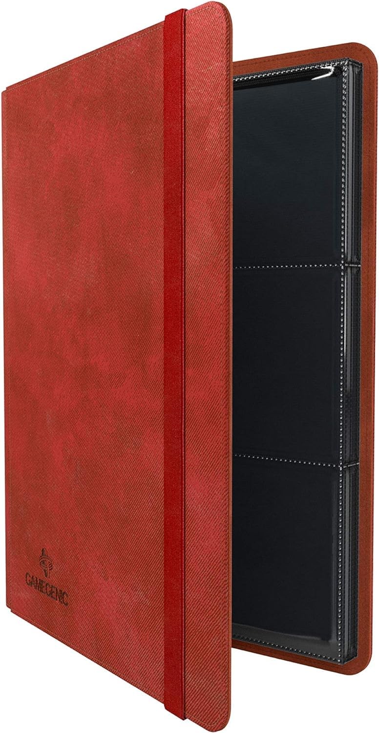 Gamegenic Prime Album - 360 Card Capacity | Side-Loading Pockets | Red 3