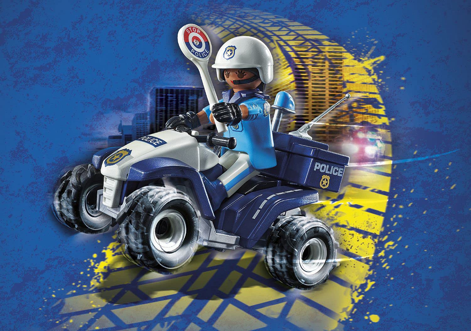 Playmobil 71092 Farm Tractor Playset with Farmer and Police Figure - Ages 4+ 3