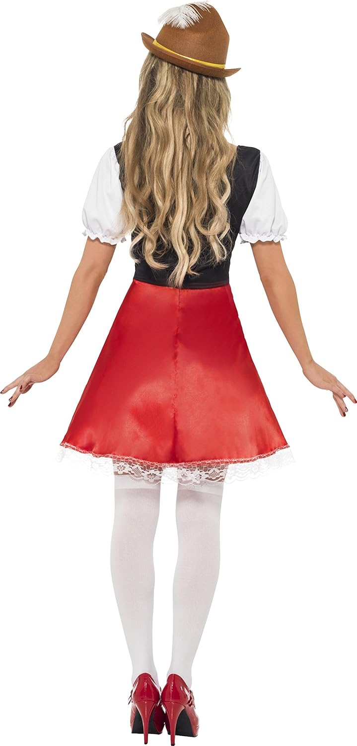 Smiffys Bavarian Wench Costume - Women's Dress with Attached Apron 3