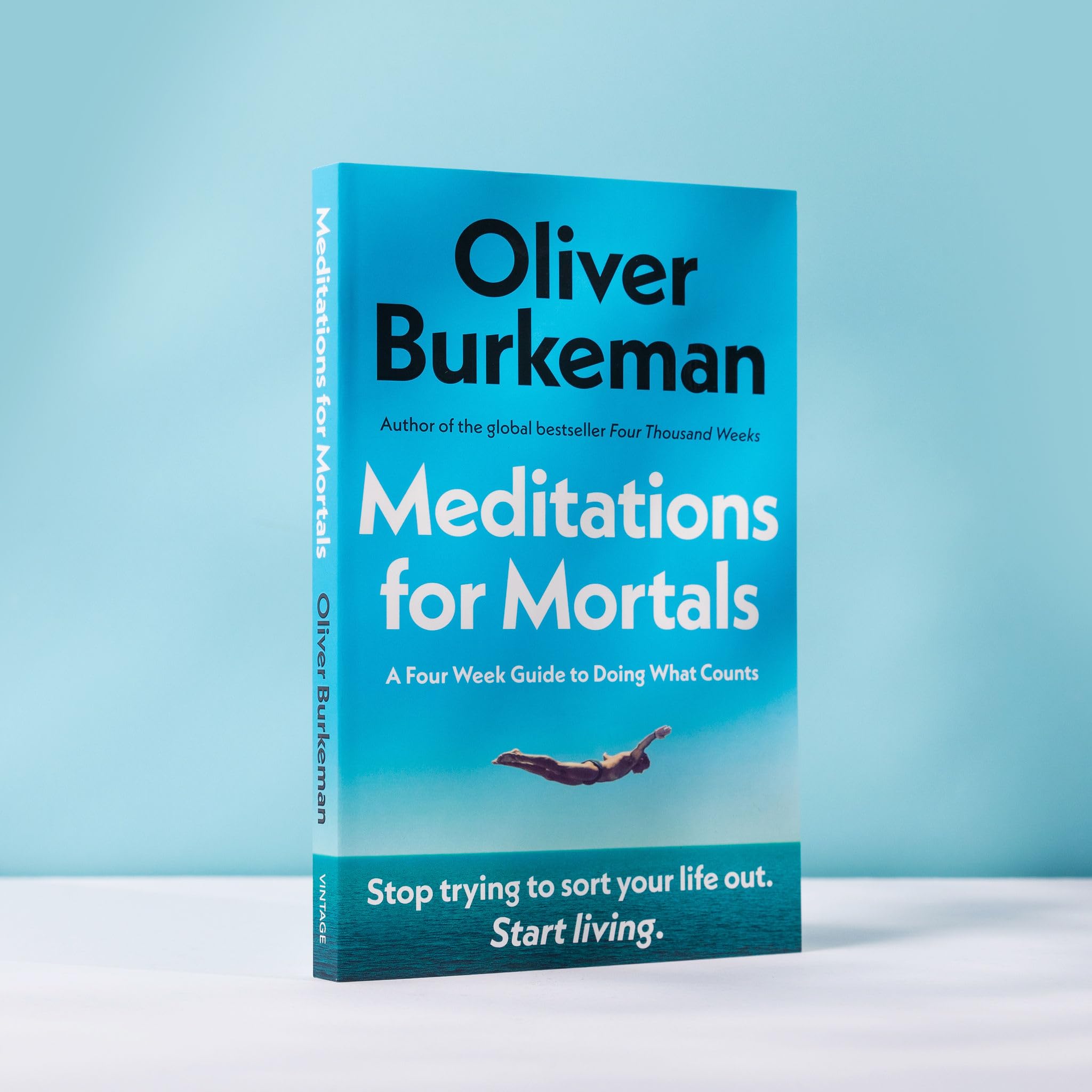 Vintage Meditations for Mortals by Oliver Burkeman | Zen Philosophy Paperback 3