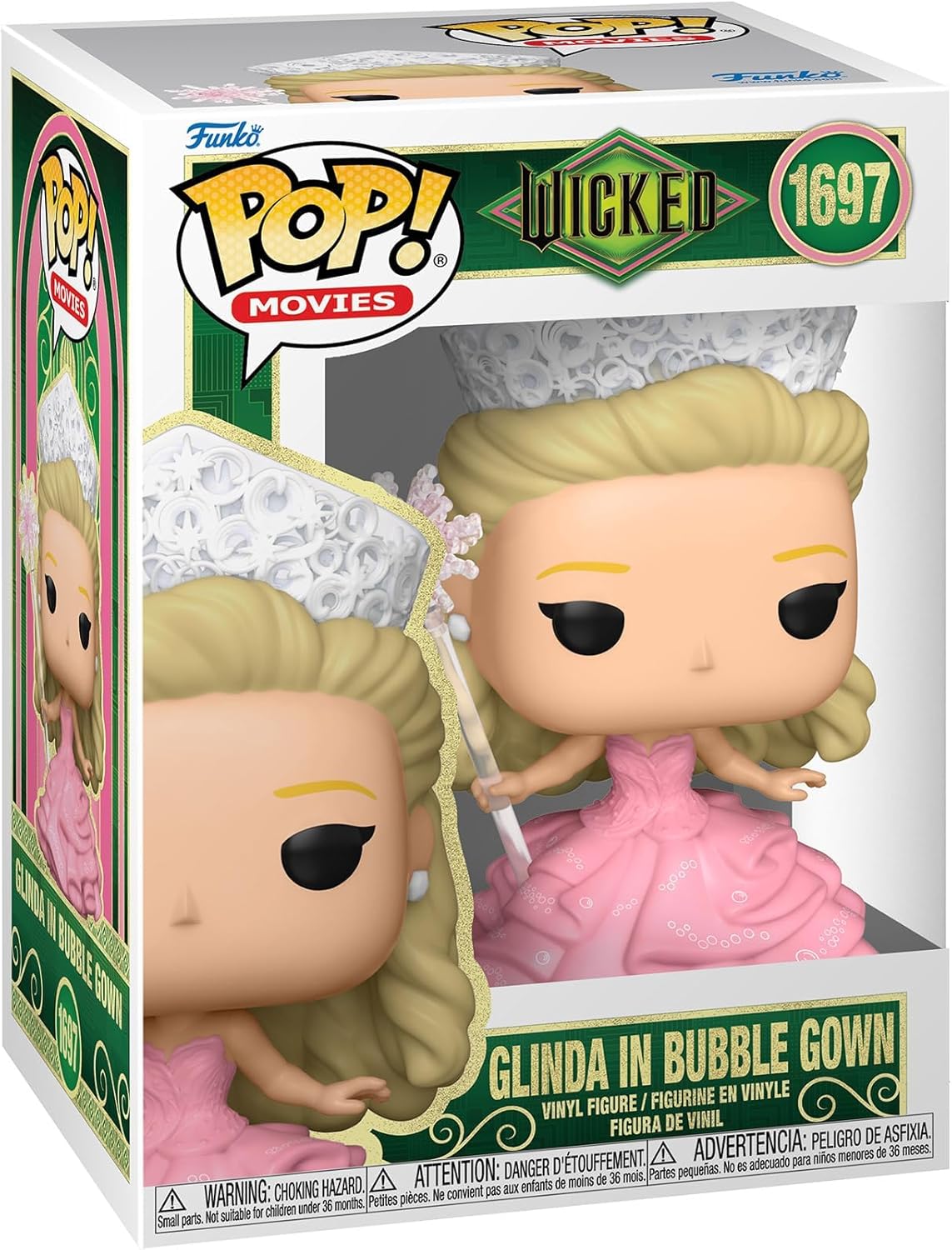 Funko Pop! Movies: Wicked - Glinda in Bubble Gown Vinyl Figure 1