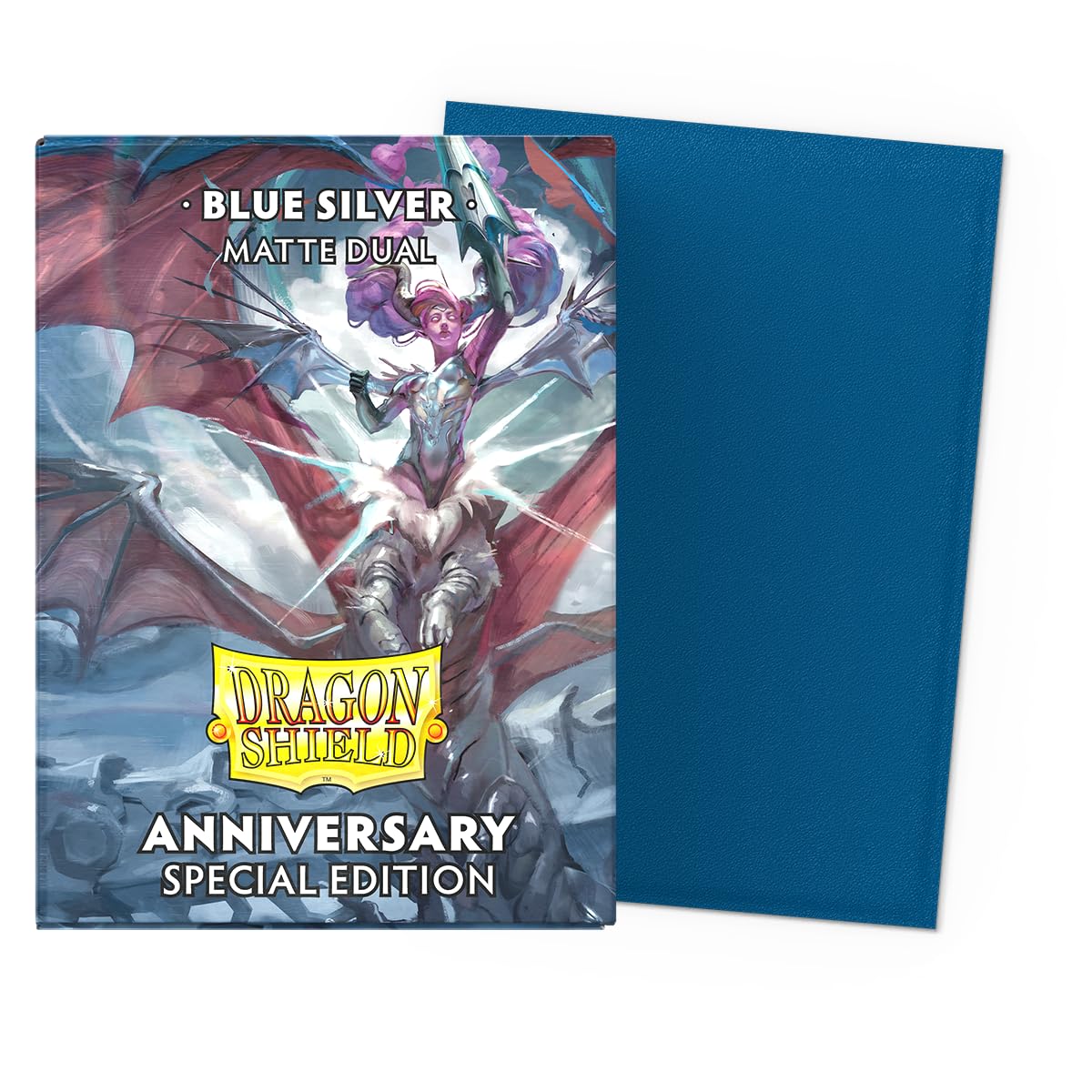 Dragon Shield Matte Dual Sleeves - Blue/Silver Special Edition (25th Anniversary) 7