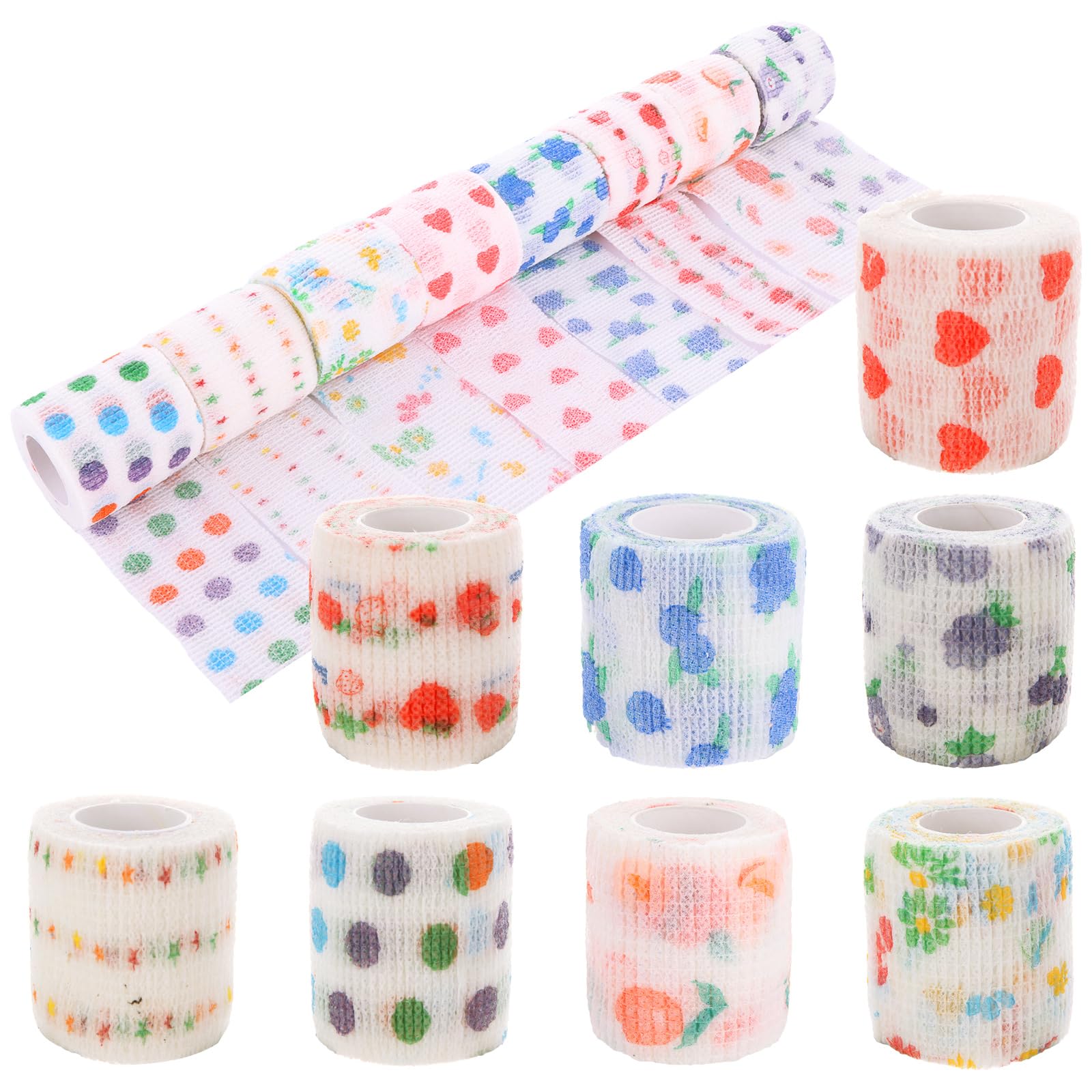 ASelected Self-Adhesive Bandage - 8 Rolls, 5cm x 4.5m | Breathable & Stretchable 1