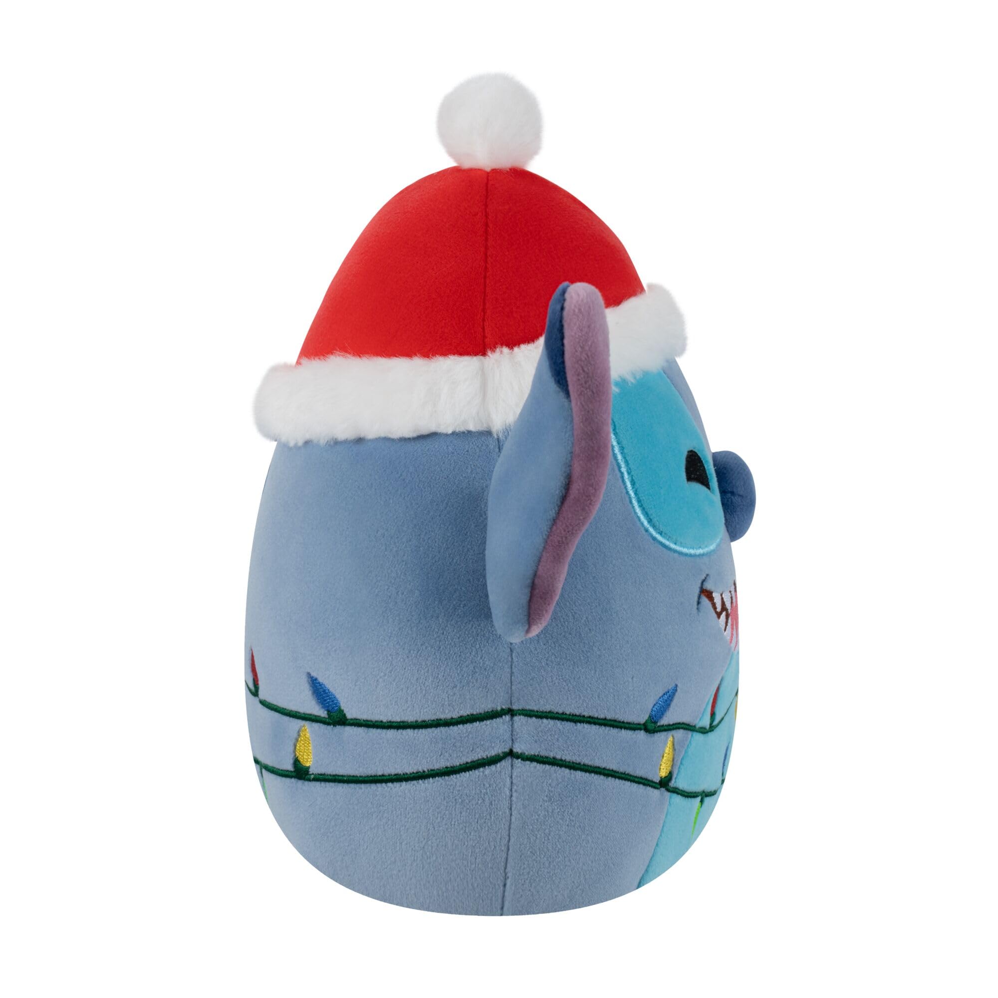 Squishmallows 8-Inch Holiday Stitch with Santa Hat - Disney Plush Toy