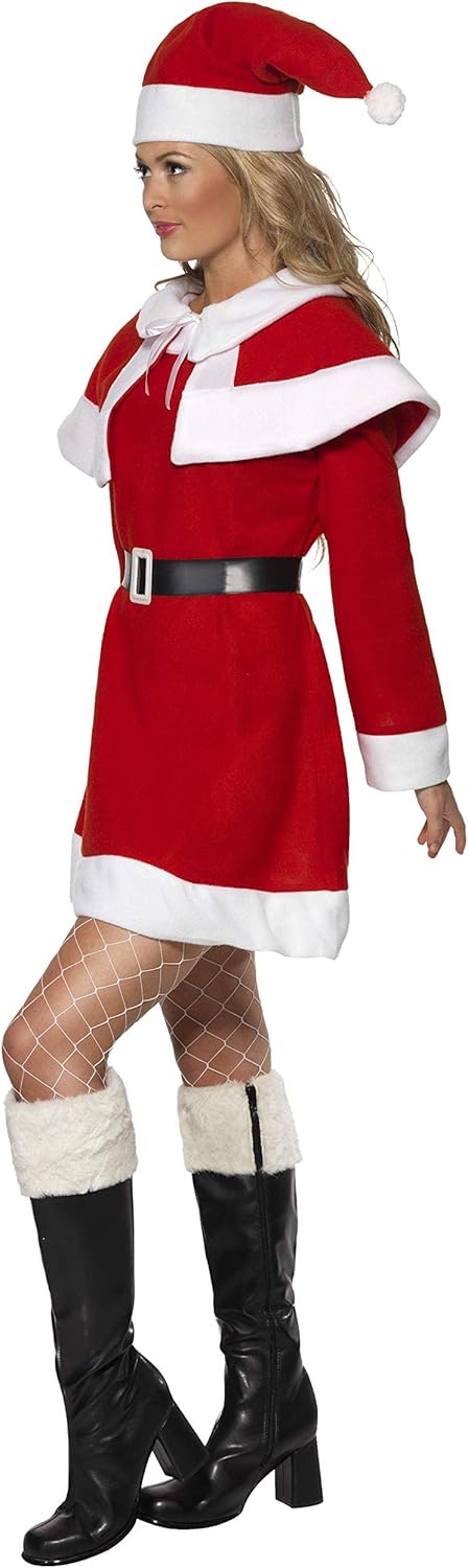 Smiffys Miss Santa Fleece Costume - Size 12-14 3