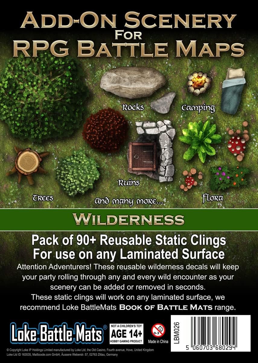 Loke BattleMats Game Board Book: Additional Decorations (Wild Region) 2