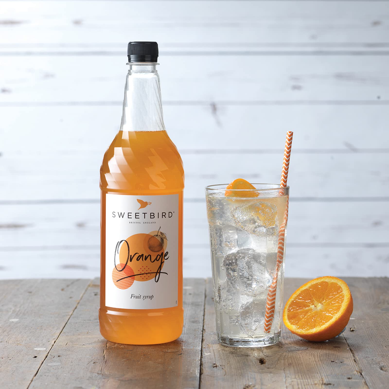 Sweetbird Orange Syrup (1 Litre) - Vegan Friendly Beverage Syrup 3