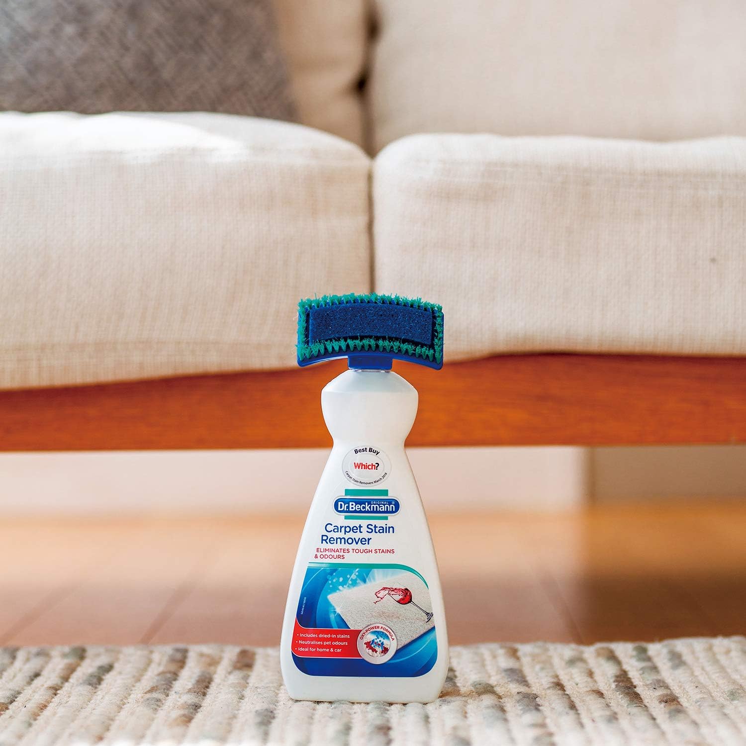 Dr. Beckmann Carpet Stain Remover with Applicator Brush - Removes New & Dried-in Stains 8