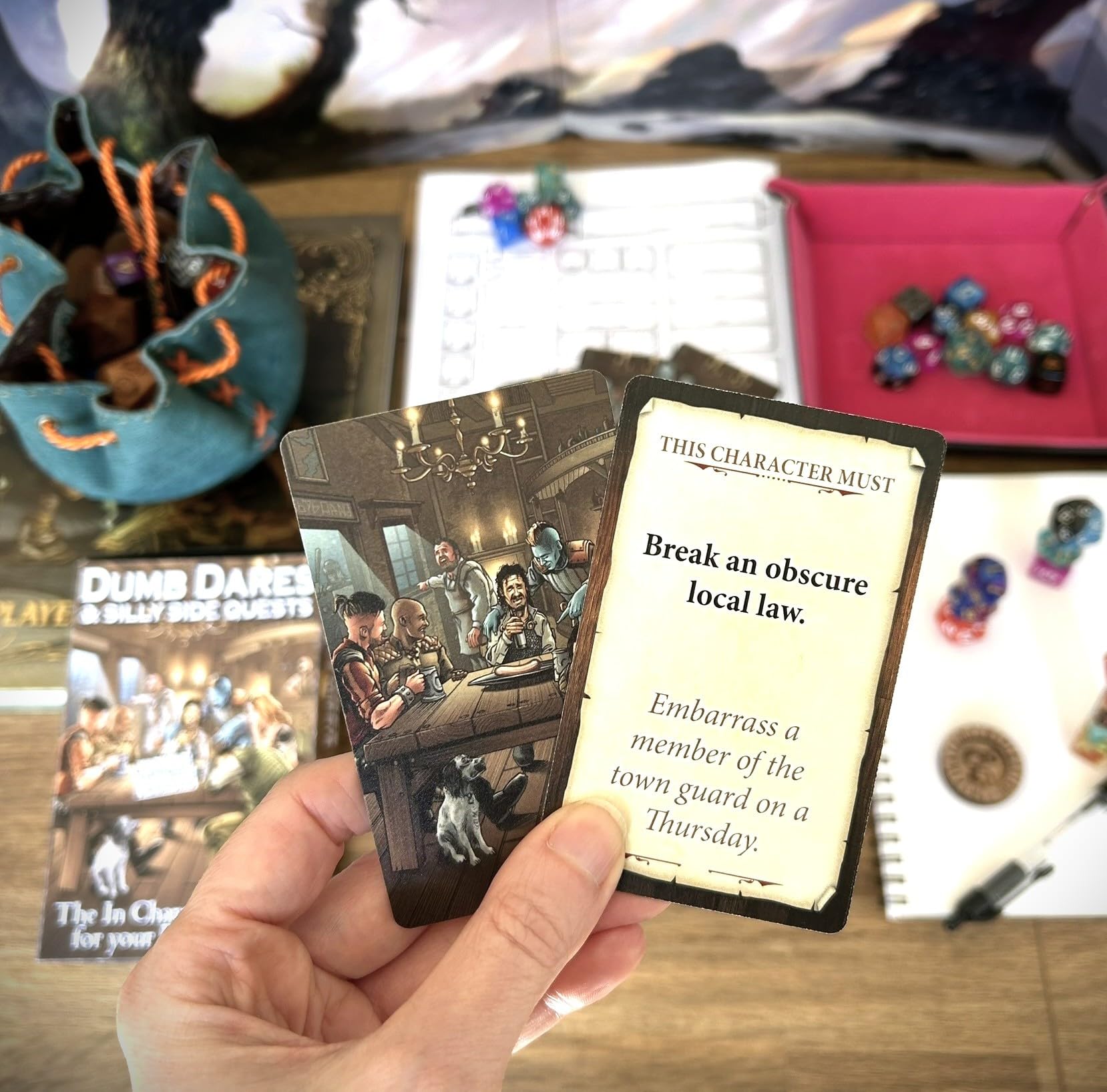 Loke Battlemats Dumb Dares & Silly Side Quests Card Game 3