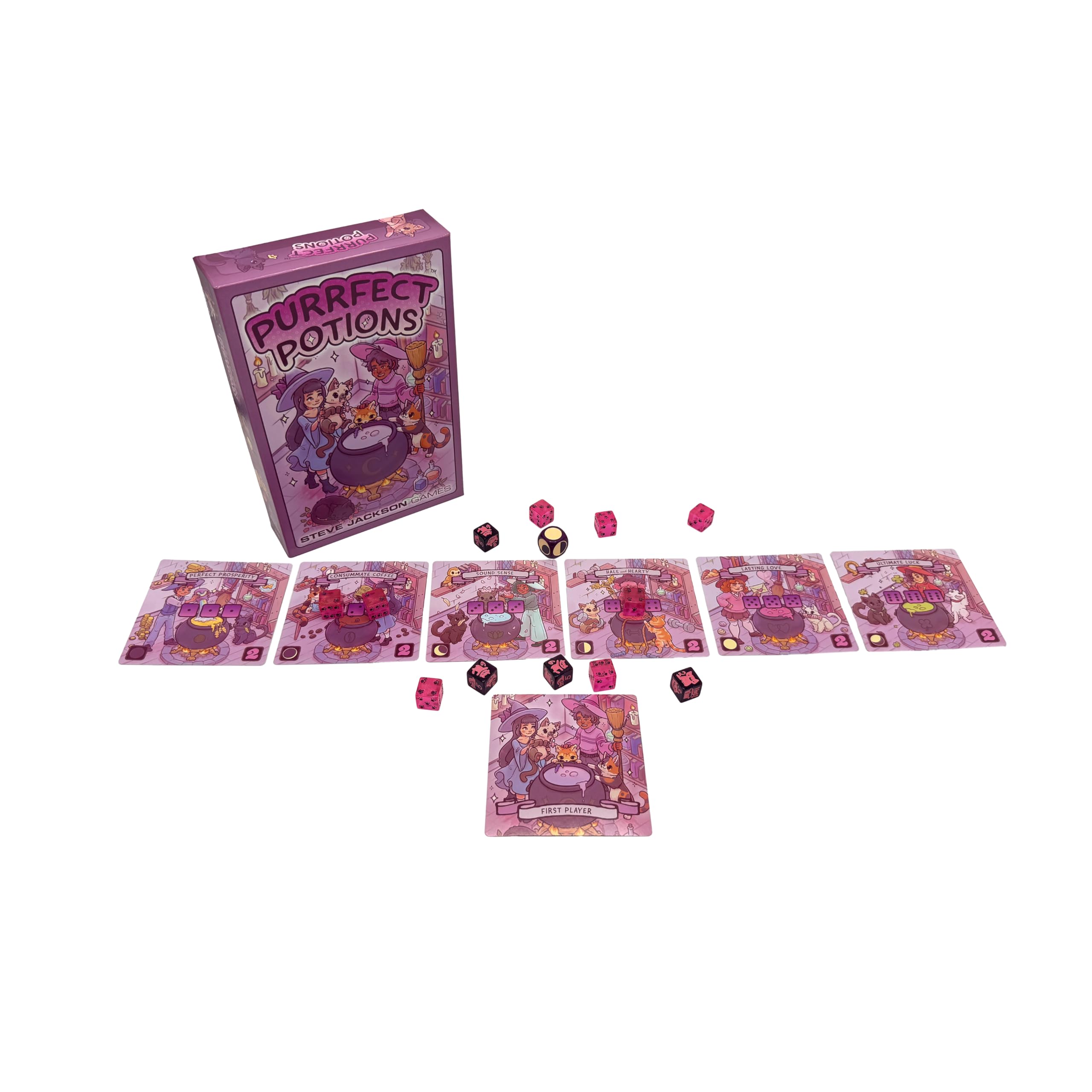 Steve Jackson Games Purrfect Potions Dice Game | Quick & Replayable Family Fun | Multicolor Cardboard 2