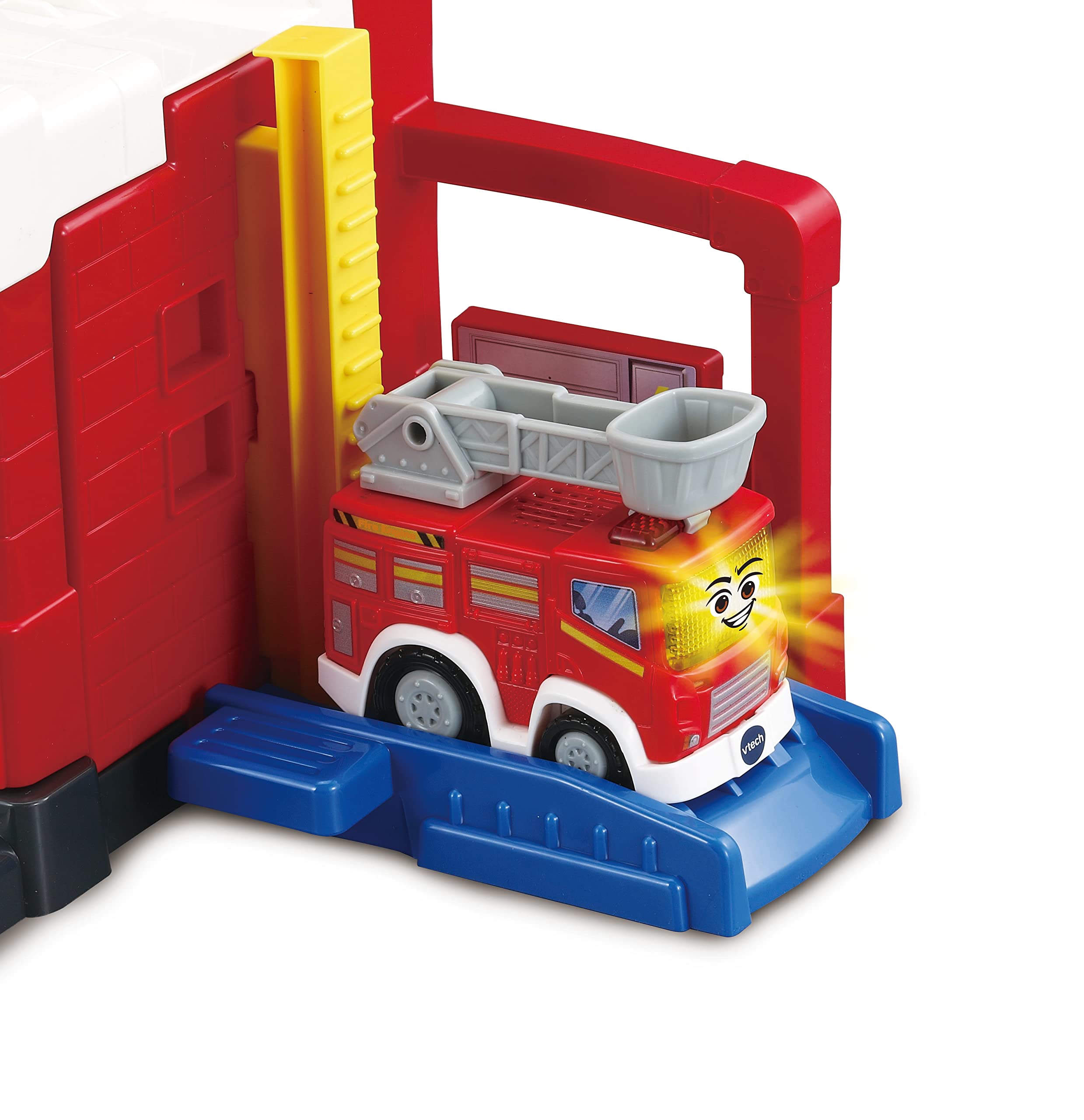 VTech Toot-Toot Drivers Fire Station Playset with Interactive SmartPoint Fire Engine | Ages 1-5 2