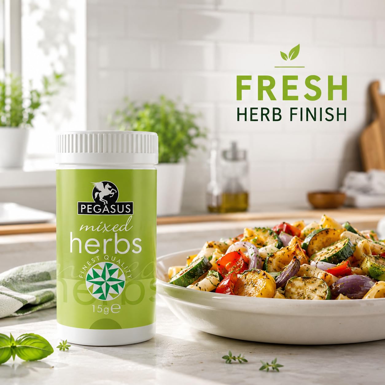 Pegasus Mixed Herbs - 15g Jar | Premium Dried Herb Blend | Easy to Use 5