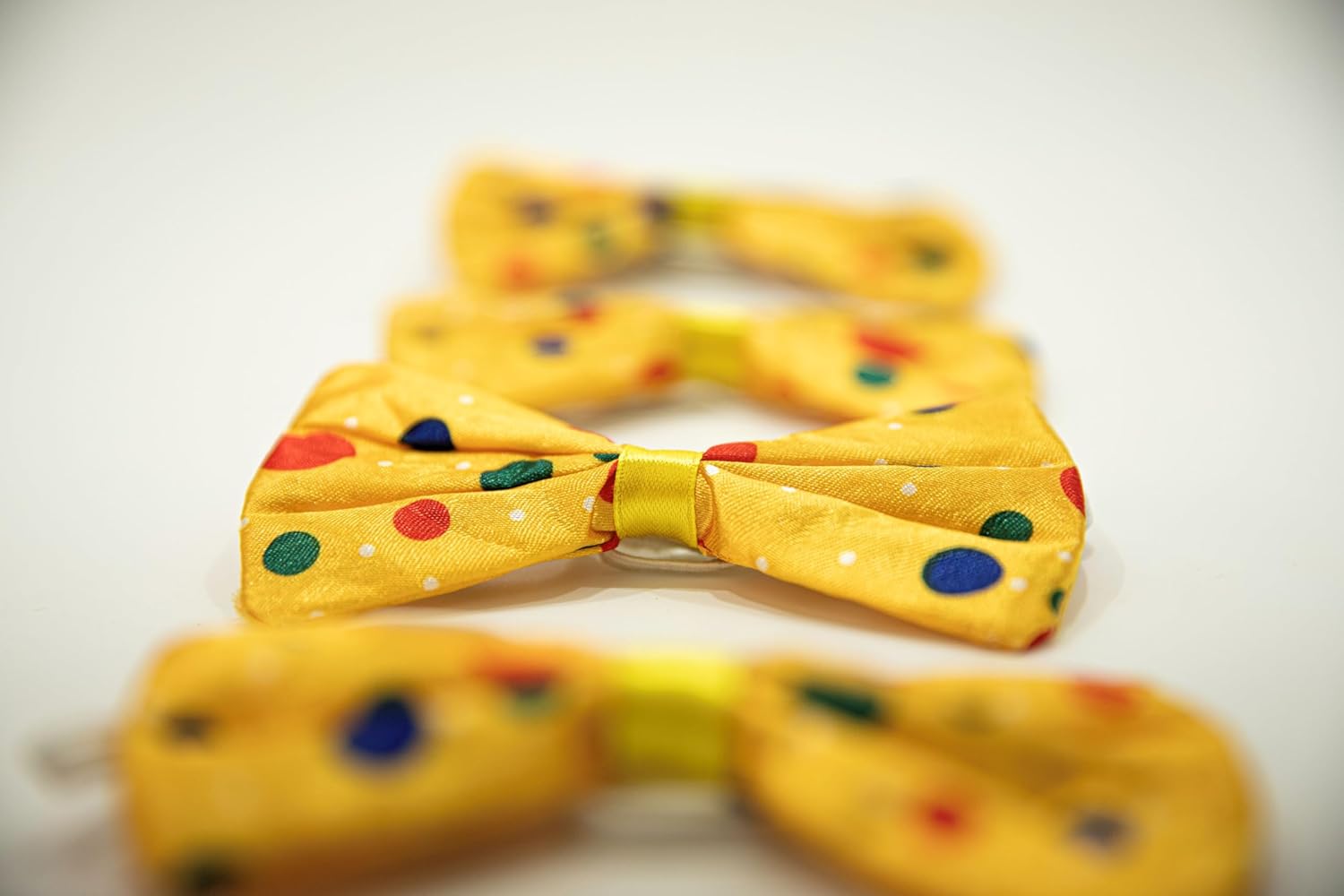 SHATCHI Clown Bow Tie Small Spotted Polka Dots Fancy Dress Party Accessory 5