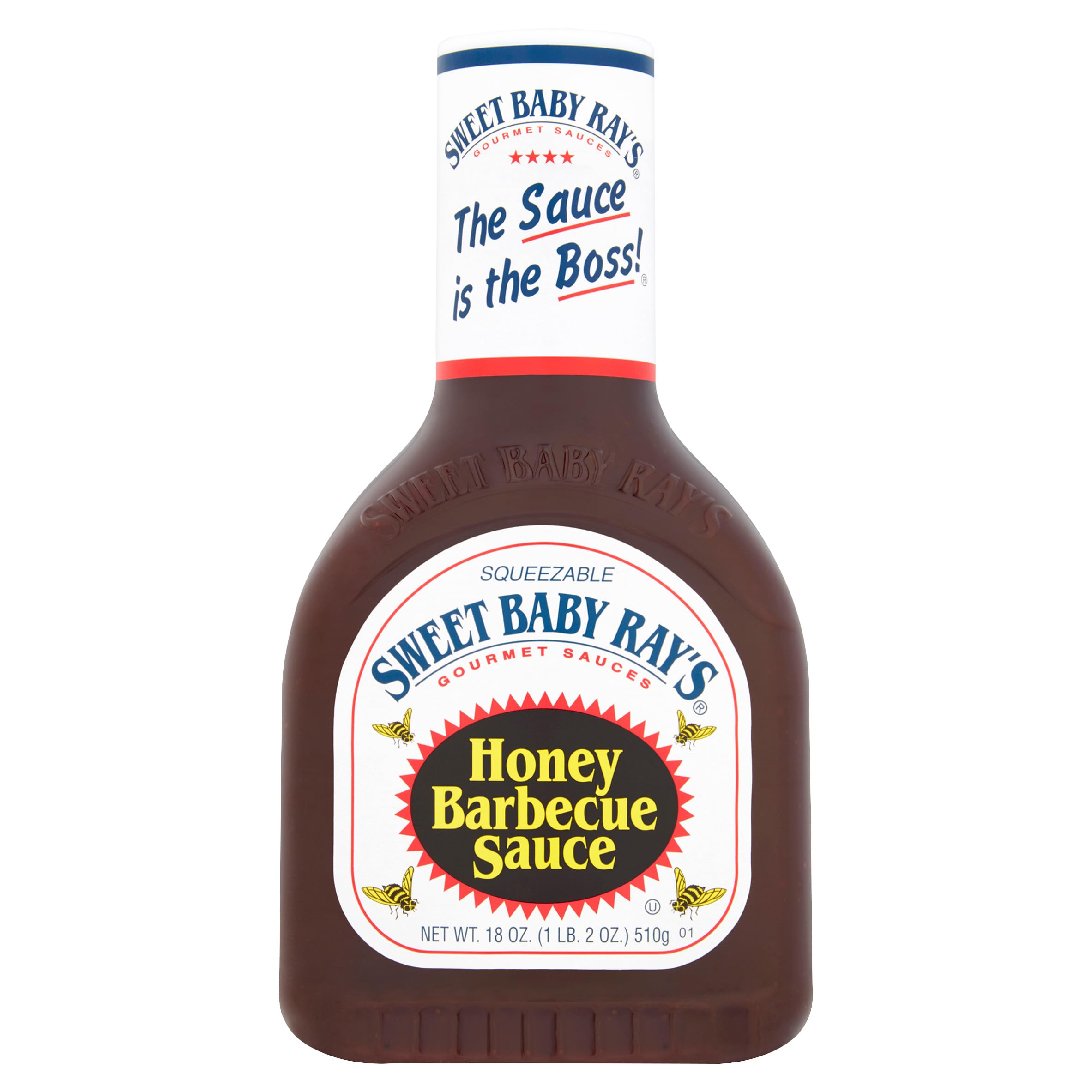 Sweet Baby Ray's Honey BBQ Sauce - Sweet & Smoky Flavor | Gluten Free | 18oz Bottle