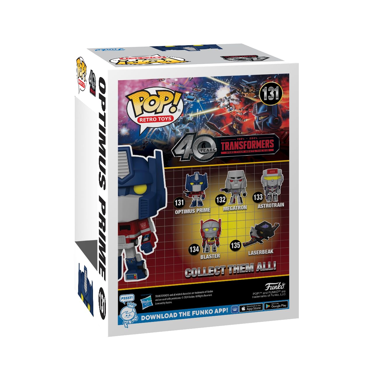 Funko Pop! Retro Toys: Transformers G1 Optimus Prime 40th Anniversary Edition Vinyl Figure 3