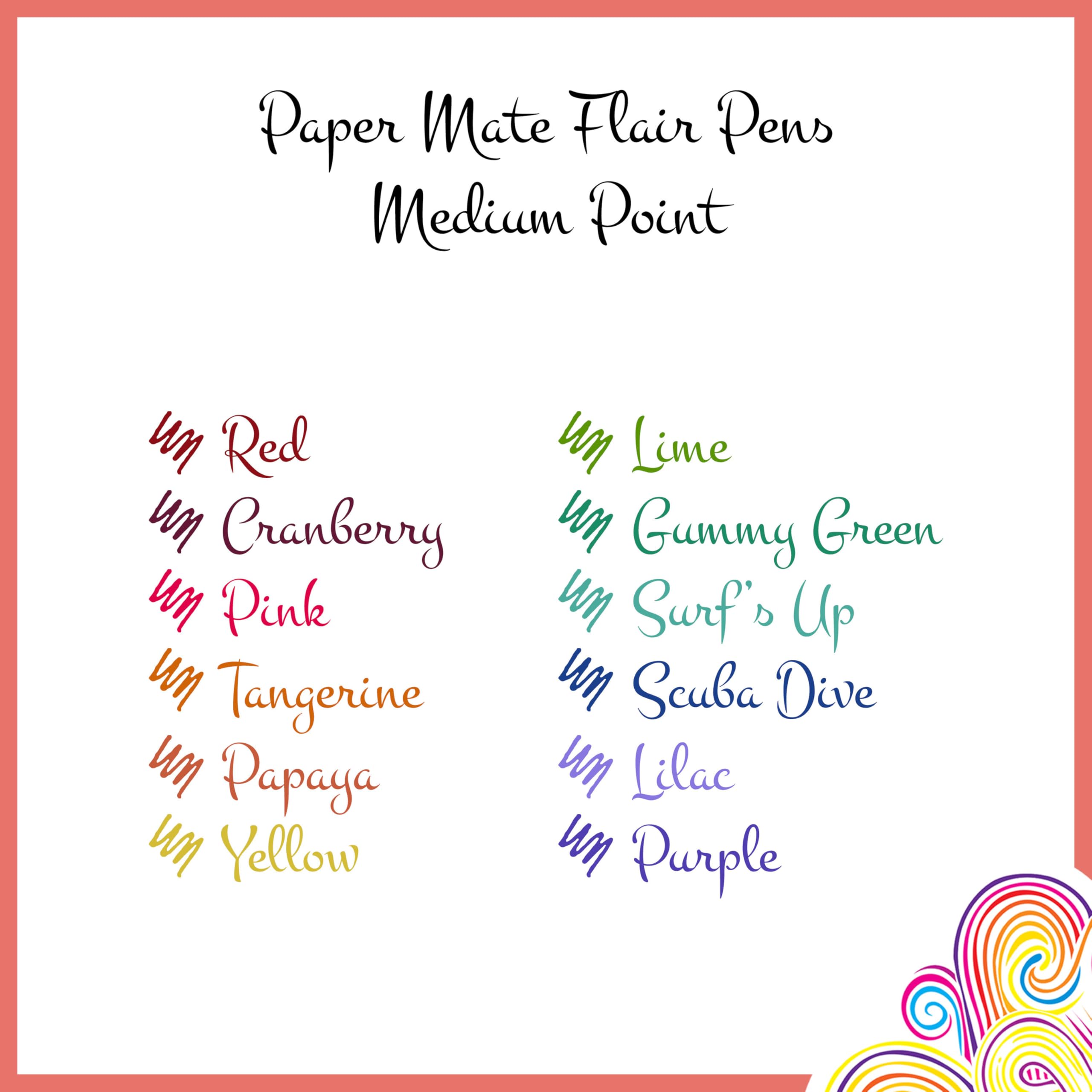 Paper Mate Flair Felt Tip Pens - Medium Point 0.7 mm | 12 Count Assorted Retro Colours | Smudge-Resistant Ink for Journalling & Colouring 2