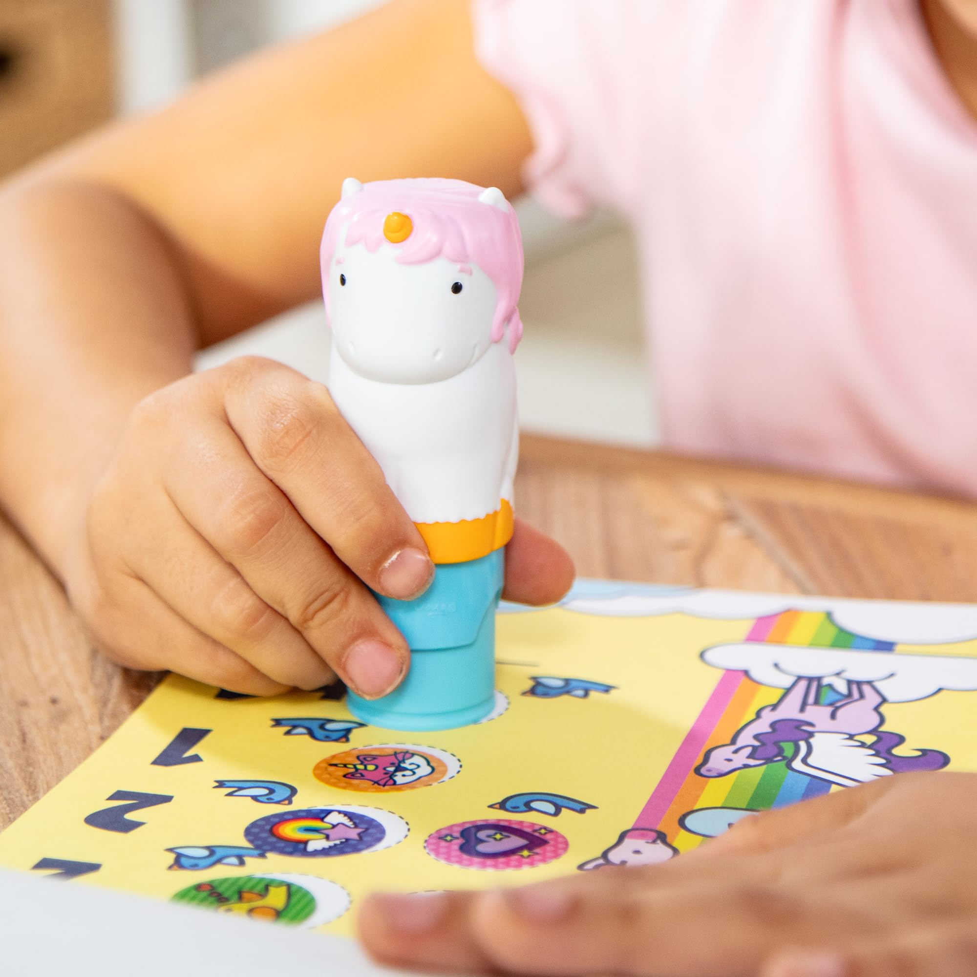 Melissa & Doug Sticker Wow Stamper & Activity Pad - Unicorn Theme | Mess-Free Play | Ages 3+