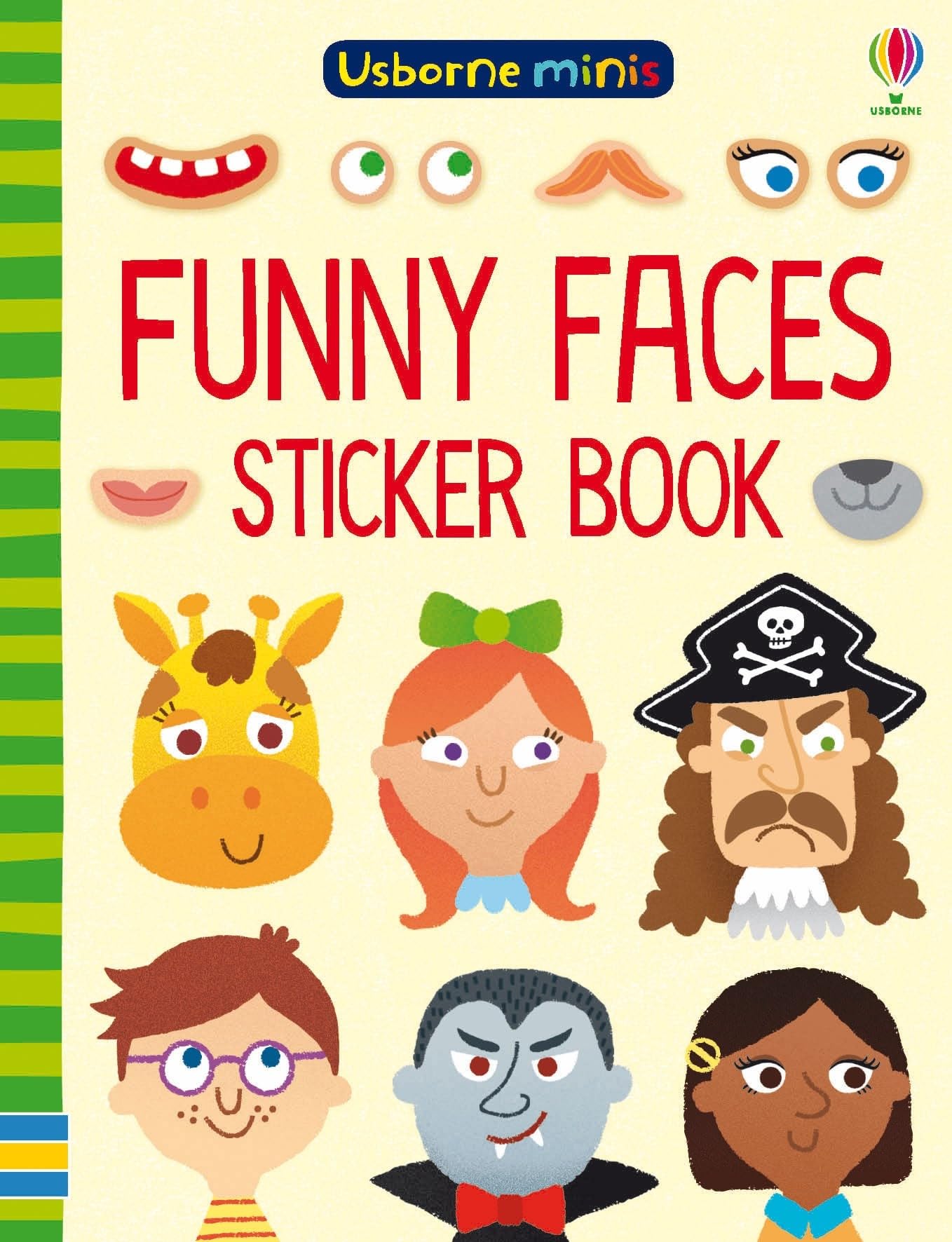 Usborne Funny Faces Sticker Book - Humorous Activity Book for Ages 2-5 | Paperback