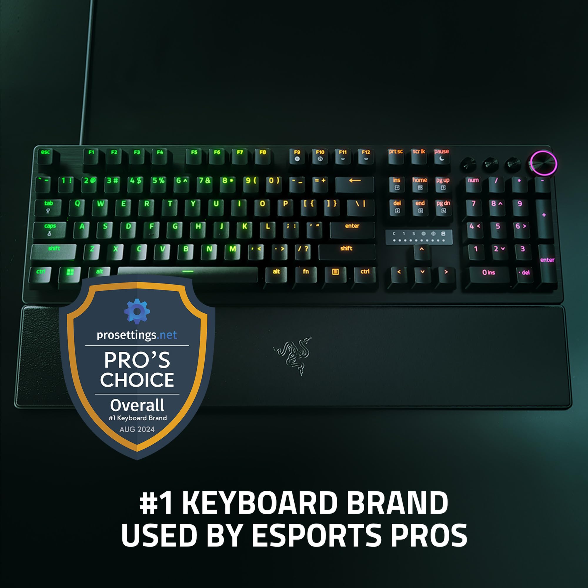 Razer Huntsman V3 Pro - Analog Optical Gaming Keyboard - Rapid Trigger & Snap Tap - UK Layout | Black 4