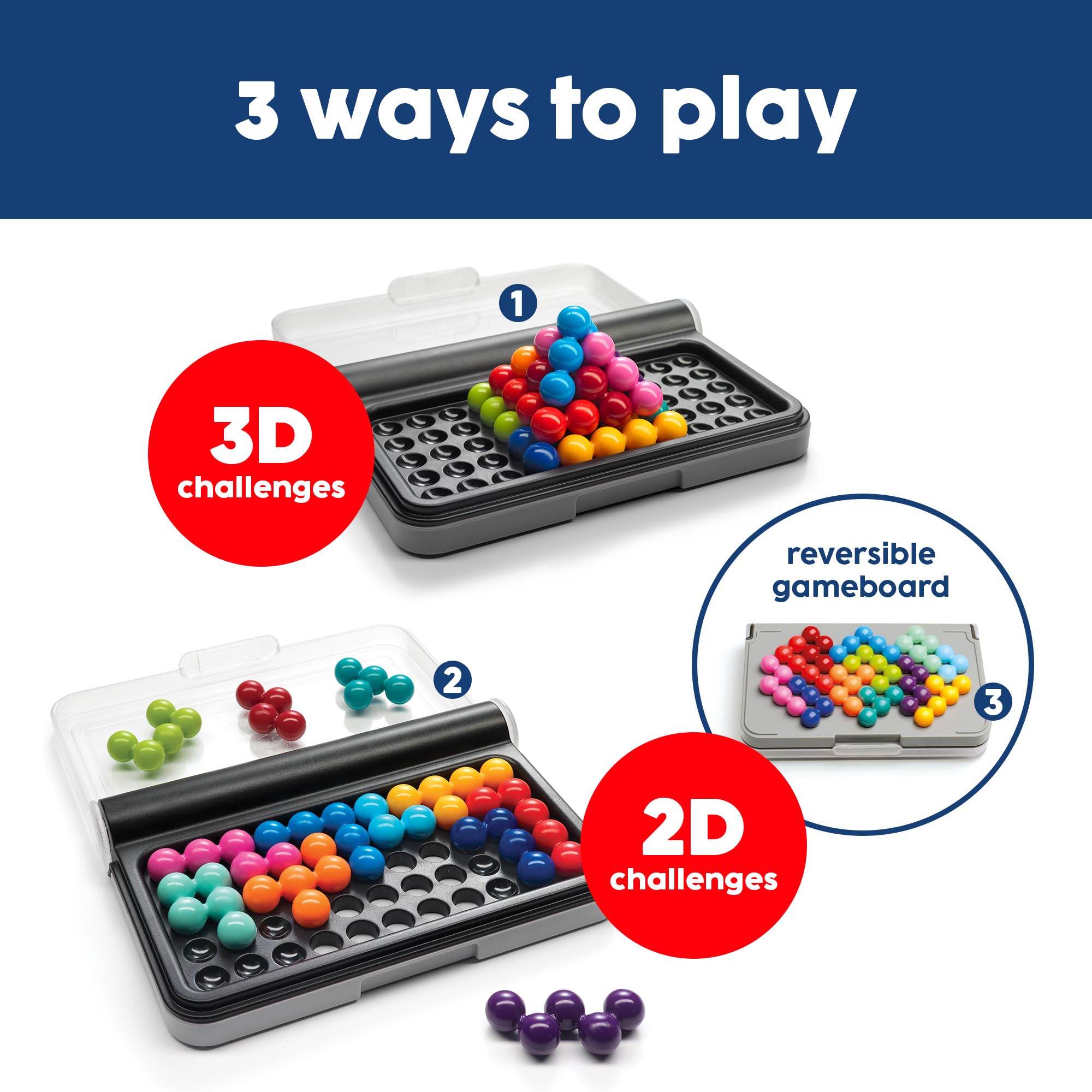 SmartGames IQ Puzzler Pro Single Player Brainteaser Game | 120 Challenges | Ages 6+ 6