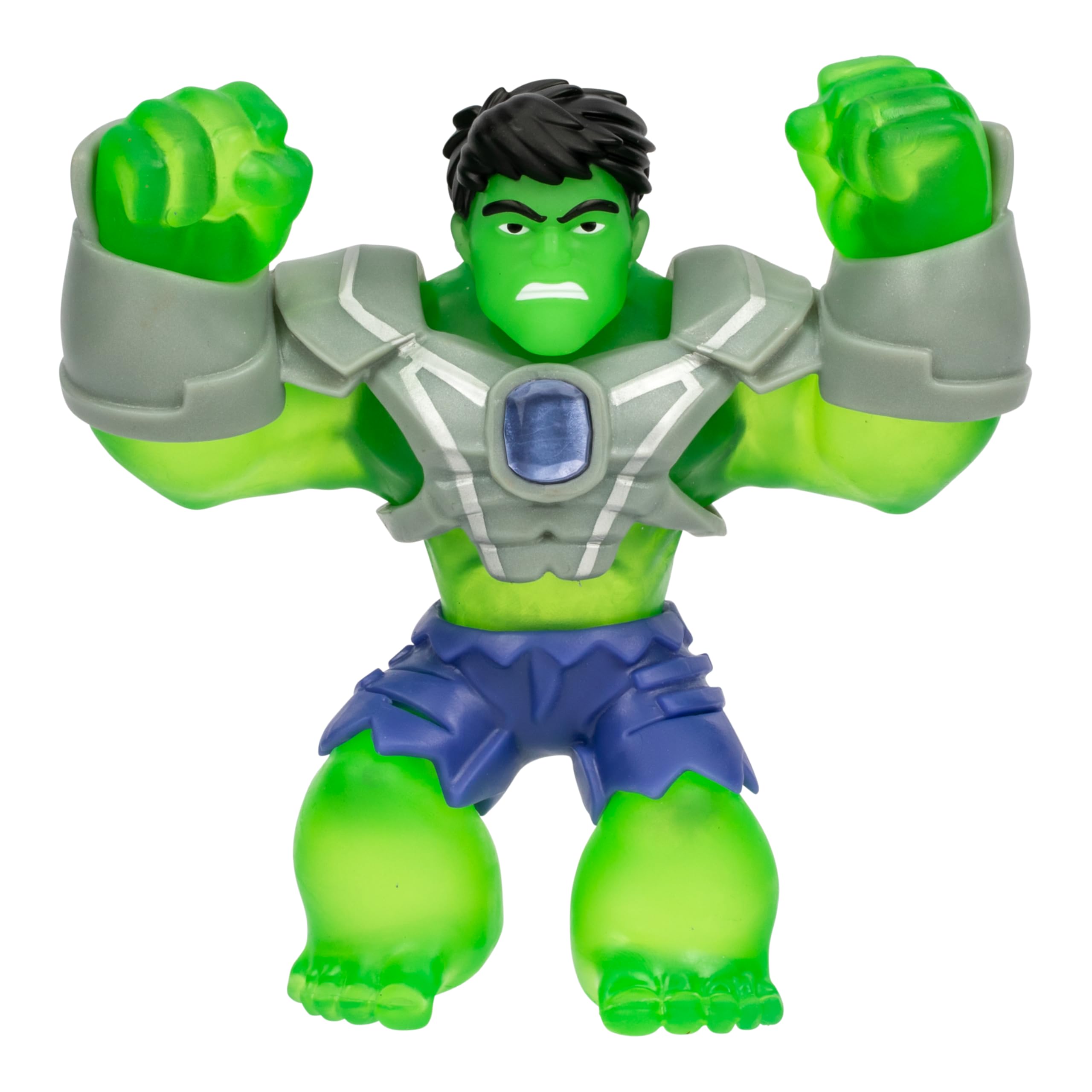 Heroes of Goo Jit Zu Marvel INFINITY ARMOR Hulk - Stretchy Action Figure | 4.5 Inch | Ages 4+
