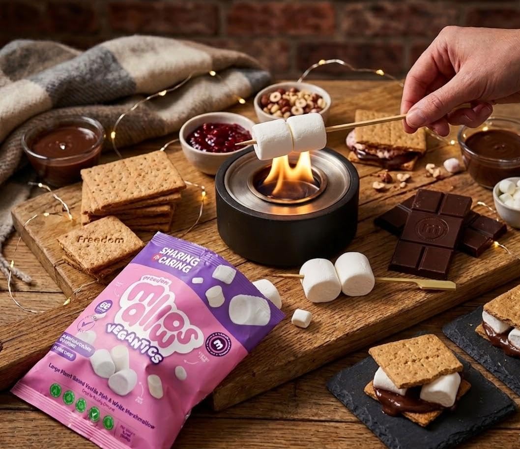 Freedom Confectionery Vegantic Pink & White Vanilla Mallows - Vegan, Allergen-Free | 105g Bag 6