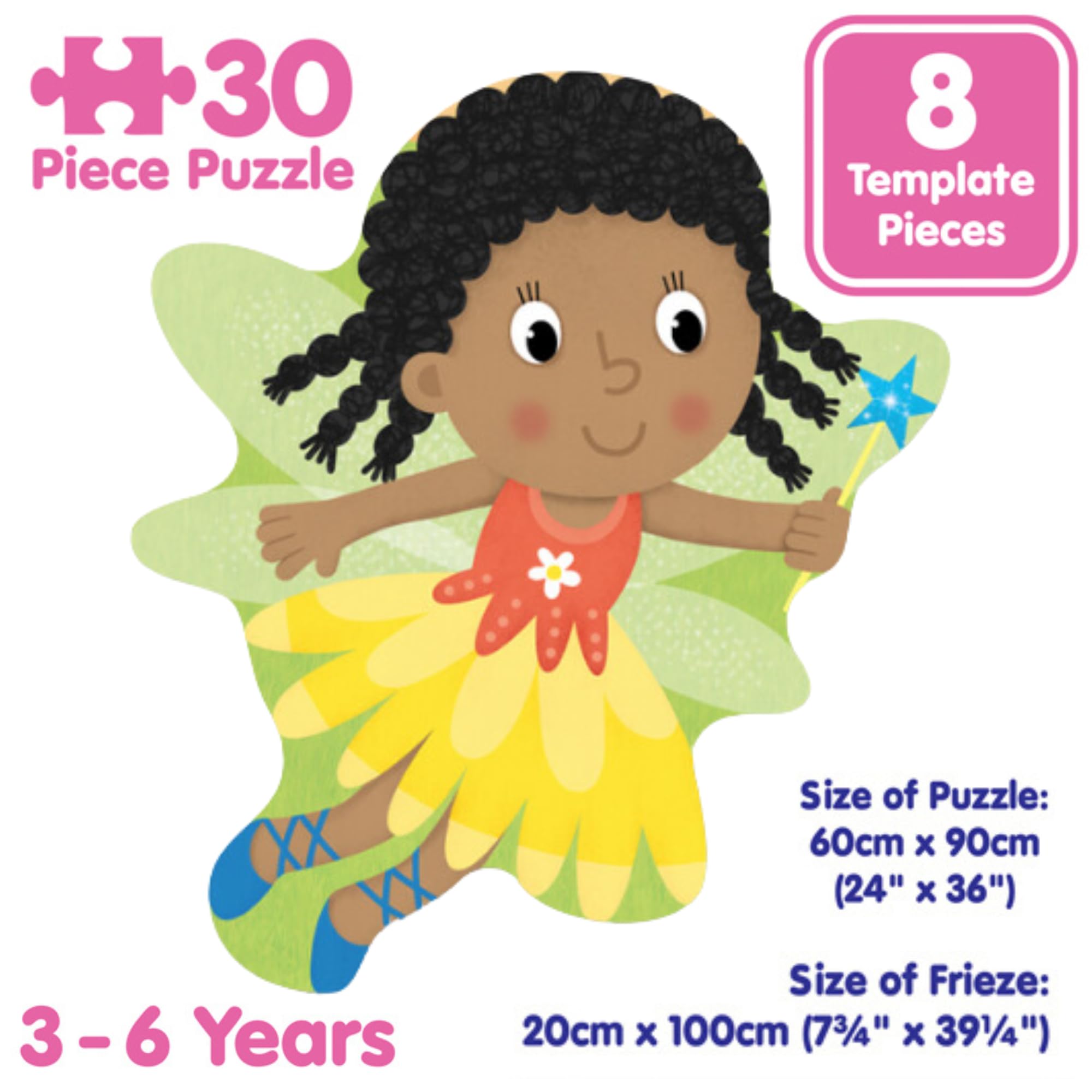 Galt Giant Floor Jigsaw Puzzle Fairies and Unicorns - 30-Piece Educational Puzzle for Kids Ages 3-6 10