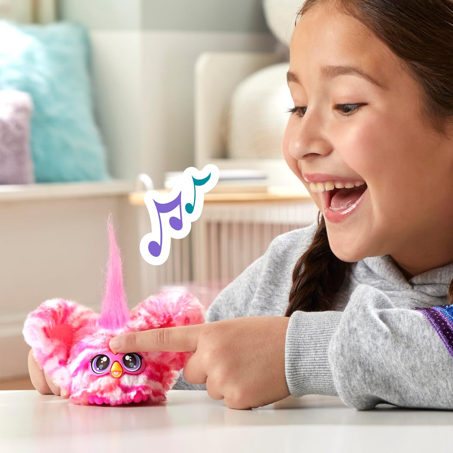 Furby Bub-Lee K-Pop Mini Electronic Plush Toy with Sound & Keychain 3