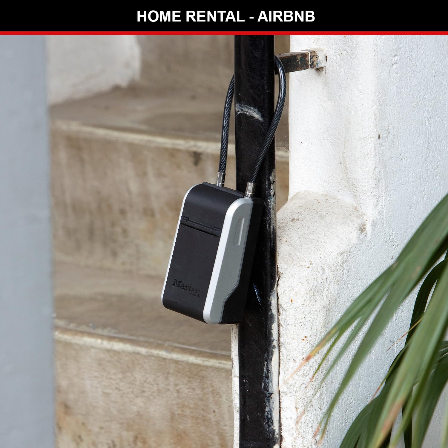 Master Lock 5482EURD Key Safe - Extra Large Capacity, Flexible Cable Shackle, Grey Aluminium 8