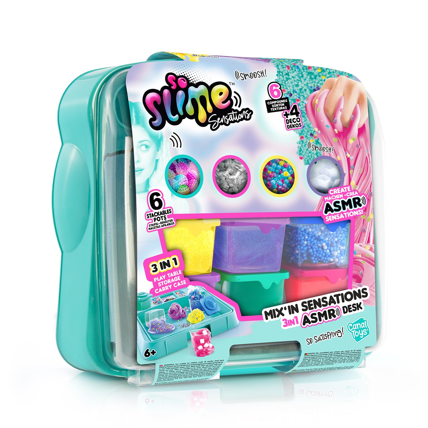 So Slime Sensations Mix’In Sensations 3-in-1 ASMR Slime Desk - Blue 9