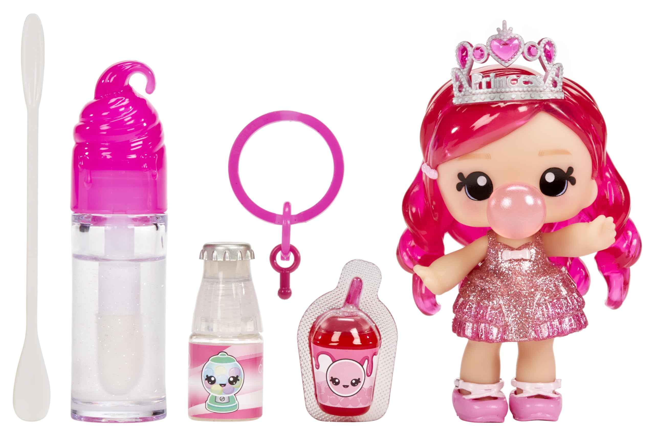 Yummiland Lipgloss Doll - Bianca Bubblegum - Scented DIY Lip Gloss Doll with Customizable Fashion & Accessories 1